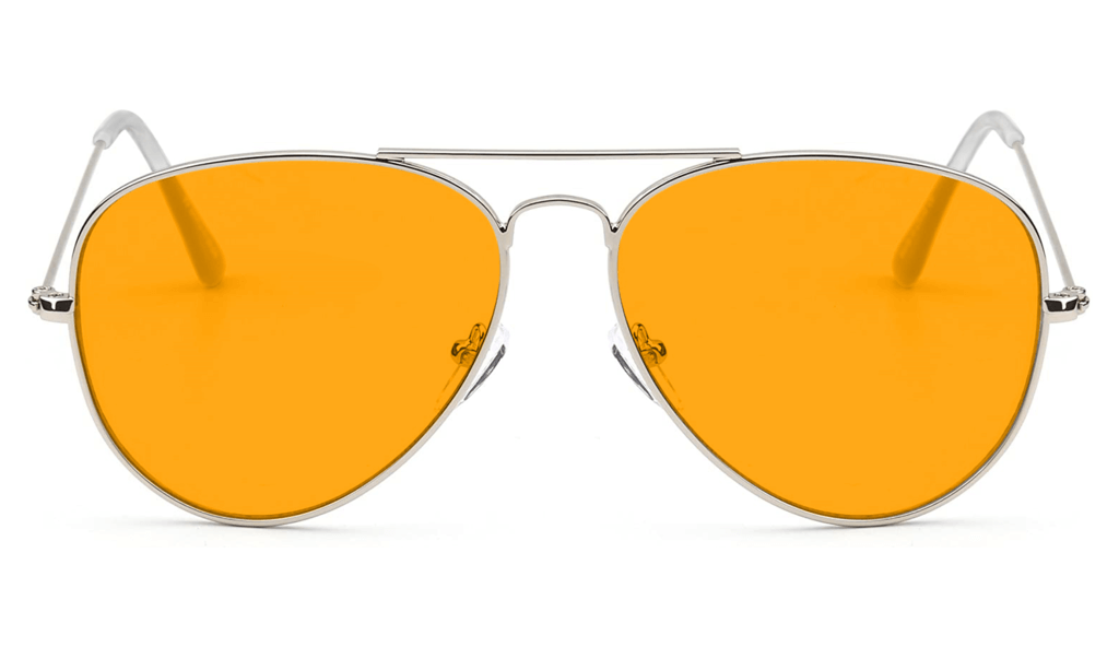 SunDown Aviator Blue Light Blocking Glasses for Men & Women - UV Protection, Anti Glare, Reduce Eye Strain for Gaming, Computer Work & Night Driving