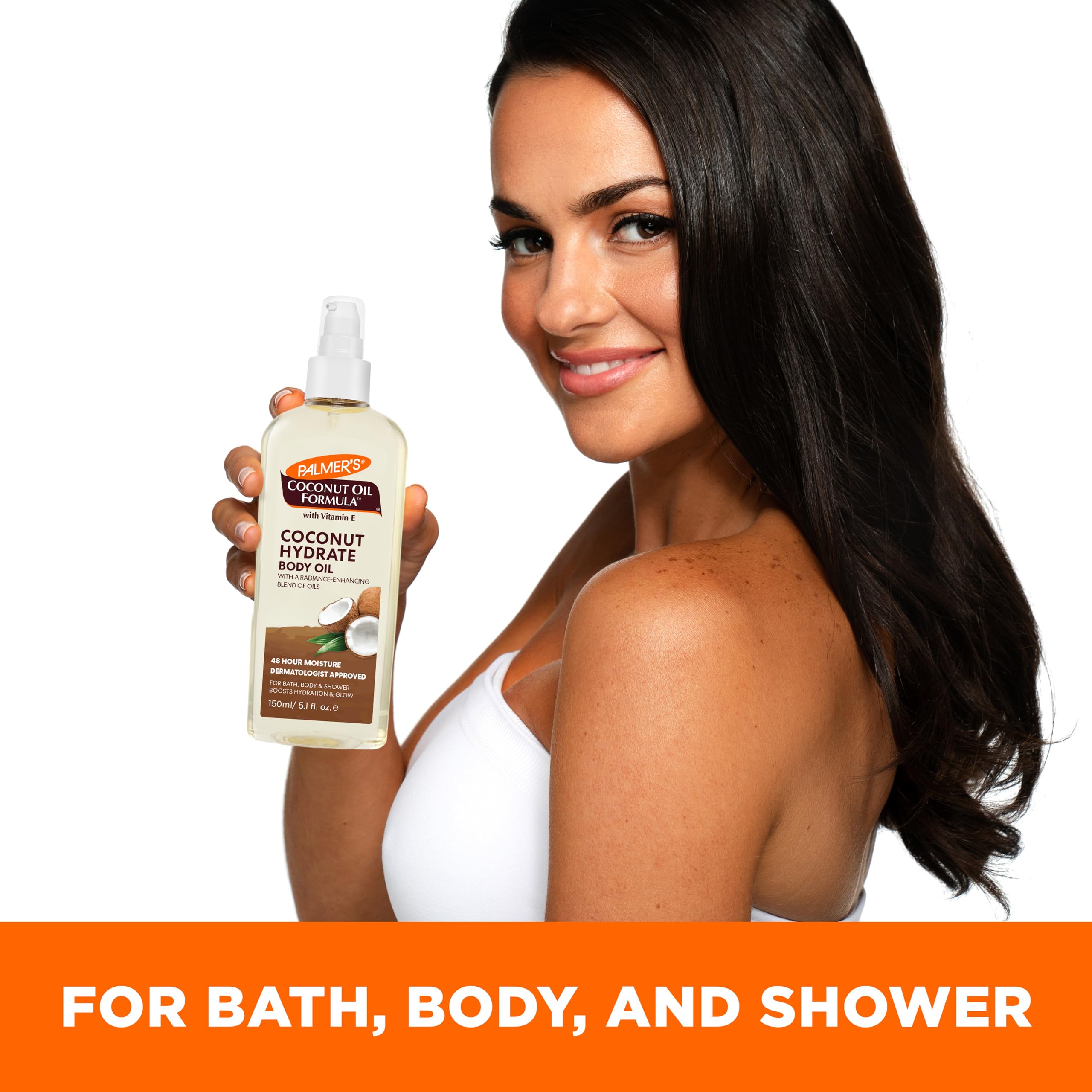 Palmer's Coconut Oil Formula Body Oil with Green Coffee Extract | Hydrating Moisturizer & Bath Oil for Dry Skin | 5.1 oz Spray Bottle | Perfect for Post-Shower Hydration & Spa Day Self-Care