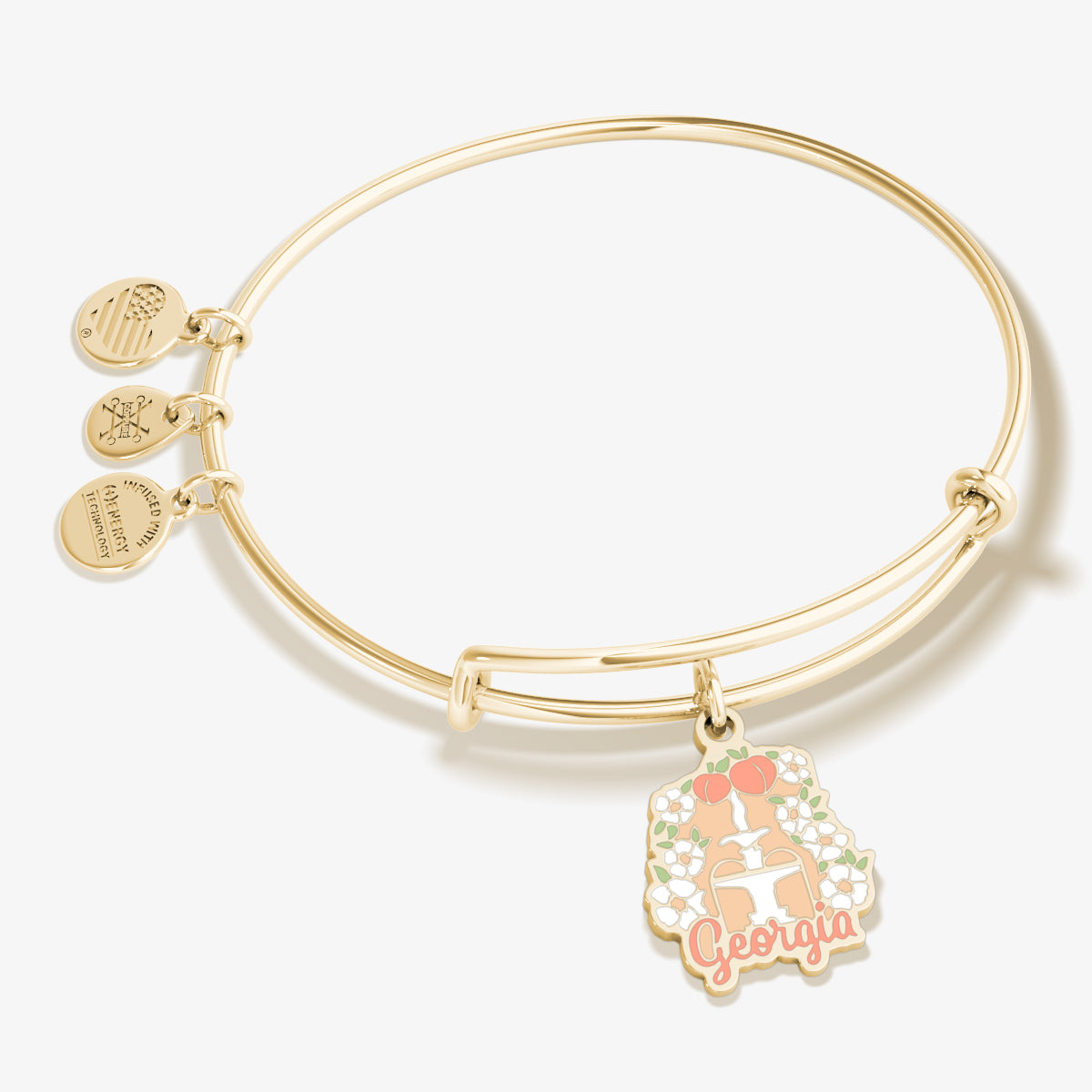 Georgia Charm Bangle Bracelet - Elegant Adjustable Women's Bracelet for Everyday Wear | Perfect Gift for Mom, Wife, Girlfriend | Ideal for Parties, Dates & Special Occasions
