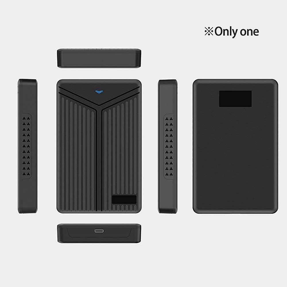 Zunedhys USB 3.1 2.5 Inch SATA SSD Enclosure for 15mm HDD/SSD - External Hard Drive Case Compatible with Laptop & Desktop - Perfect for Data Backup, Storage Expansion & File Transfer