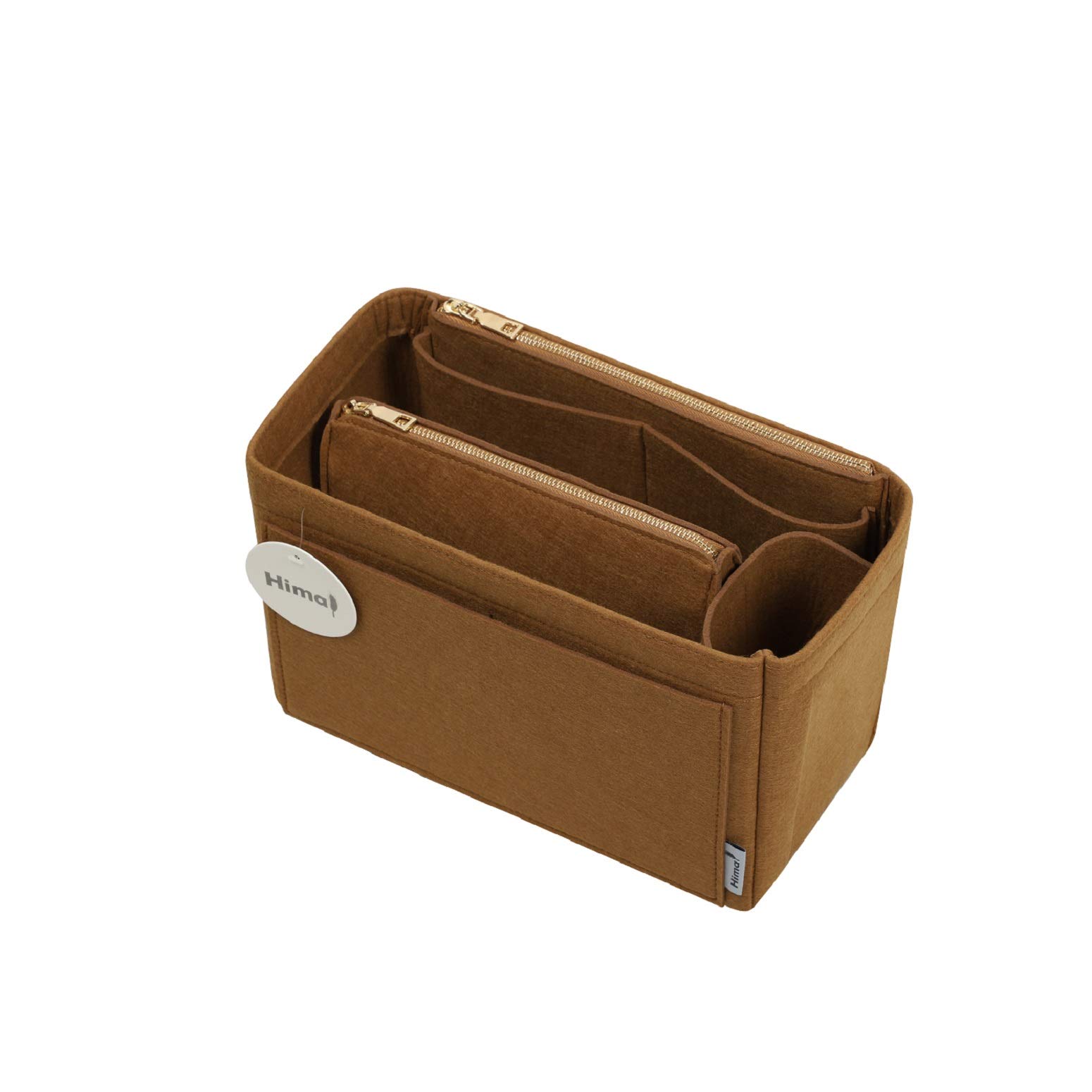 Premium Purse Organizer Insert for Handbags - 5 Sizes (Slender Large, Lighting Coffee) | Perfect for Speedy Neverfull & Tote Bags | Keep Your Bag Neat & Organized for Work, Travel & Daily Use
