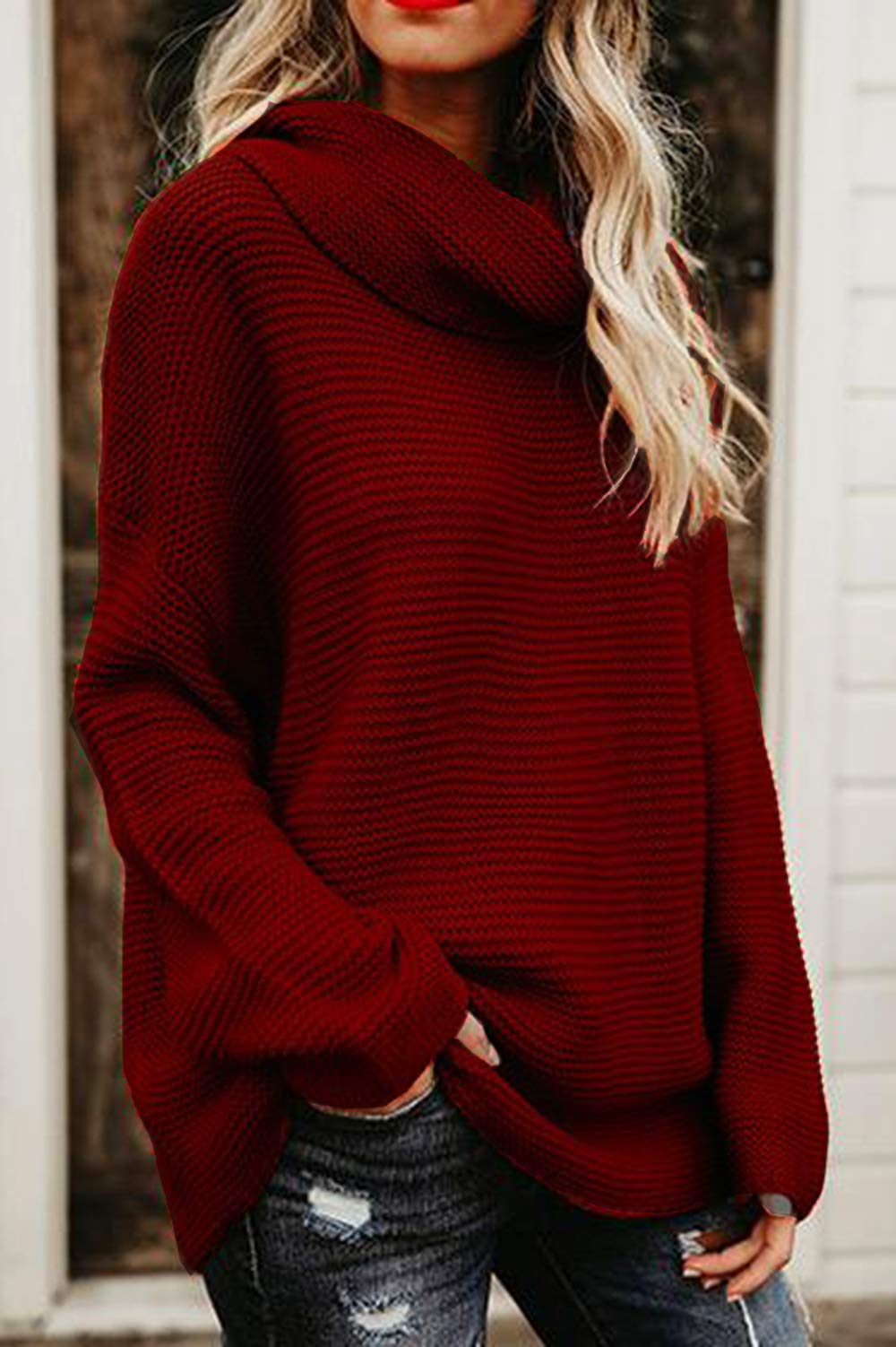 YOCUR Women's Chunky Knit Turtleneck Sweater - Warm Winter Pullover Casual Jumper Top for Fall & Winter | Cozy Office Wear, Weekend Outfits & Holiday Fashion