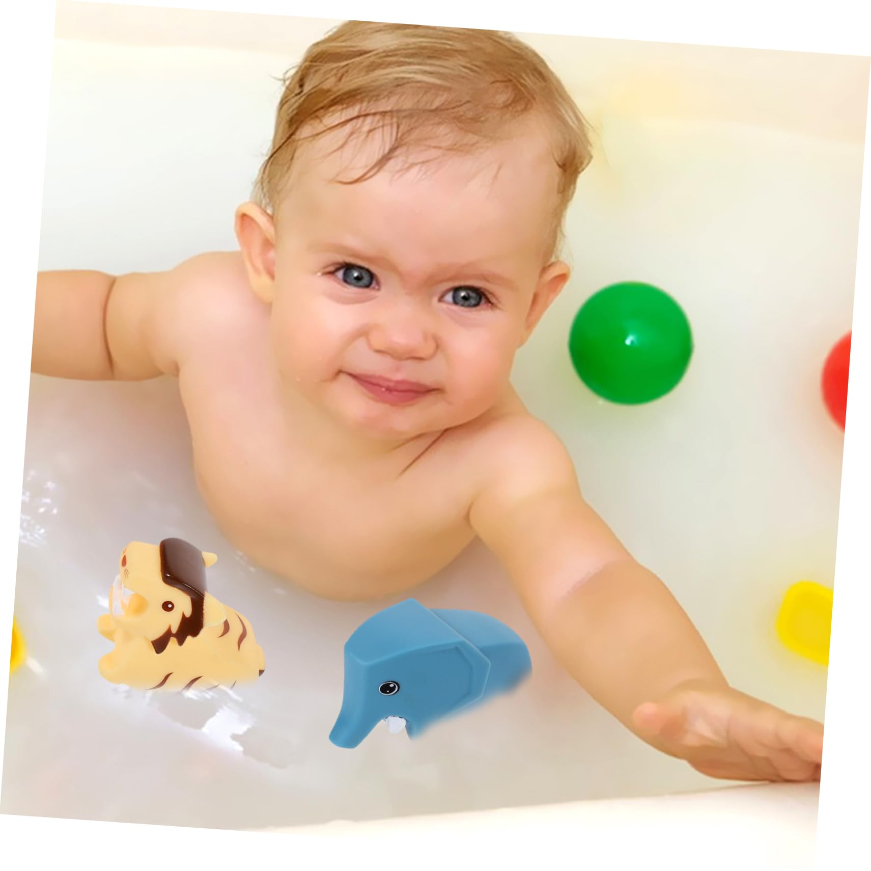 LALADEFIEE 3-Piece Cartoon Squirt Bath Toys Set - Floating Rubber Shower & Pool Toys for Kids - Fun Bathtime & Outdoor Water Play