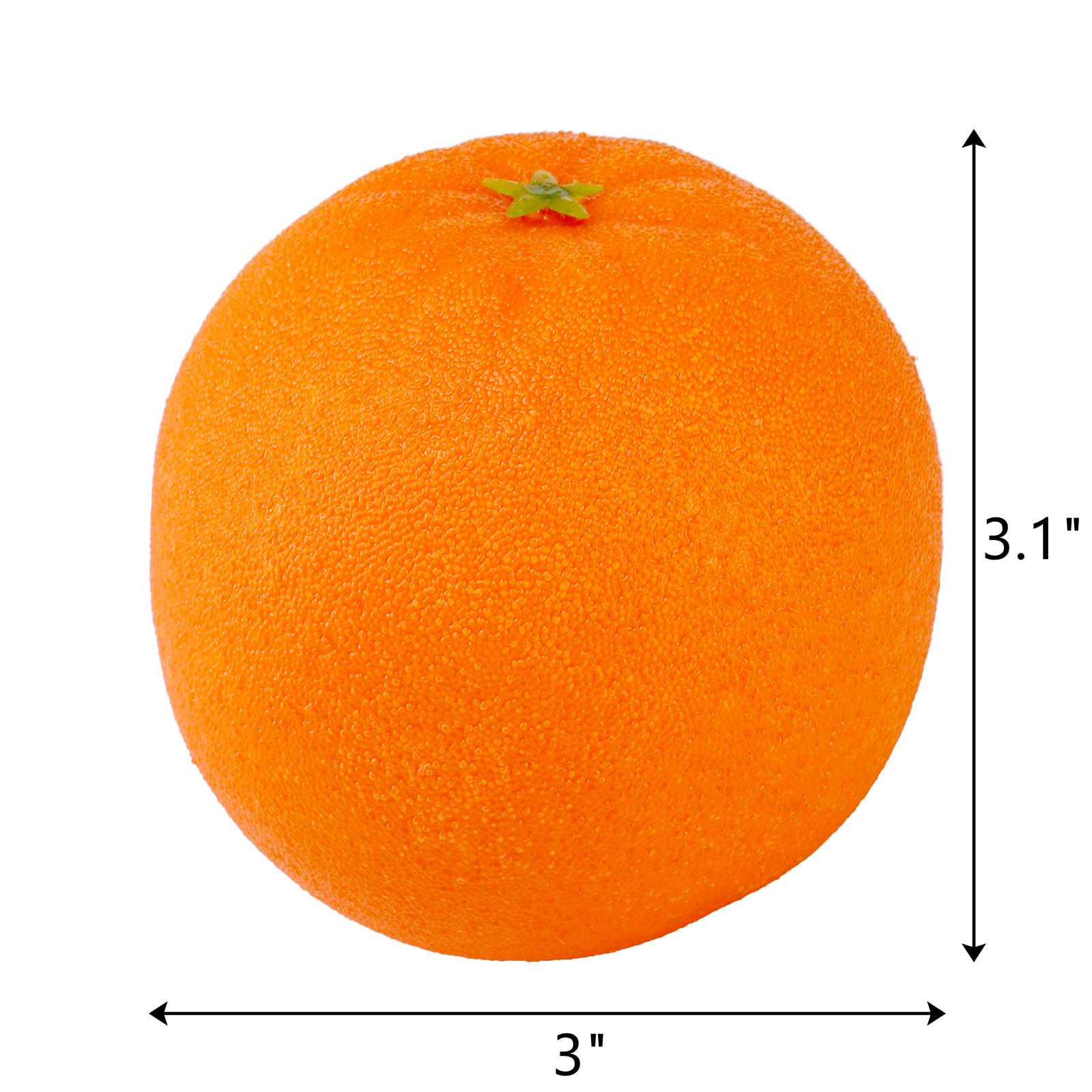 24 Pcs Realistic Artificial Oranges - Lifelike Fake Fruit Decor for Christmas, Home, Kitchen, Party & Festival Decoration | Perfect for Centerpieces, Table Settings, and Seasonal Displays