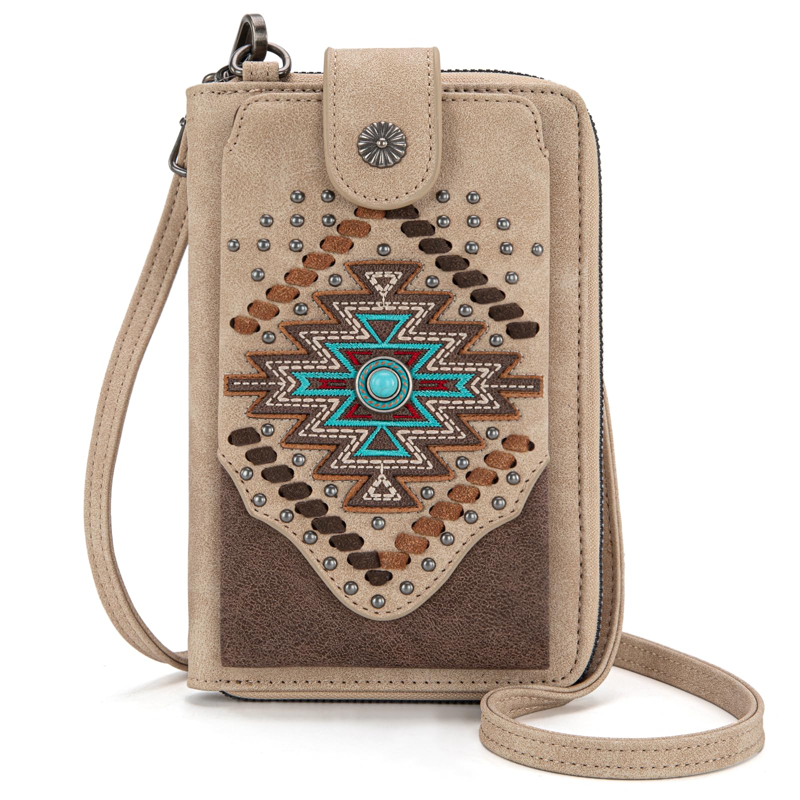 Montana West Small Crossbody Bags for Women - Western Style Leather Handbag with Cash Slots & RFID Protection | Perfect for Travel, Shopping, and Everyday Use