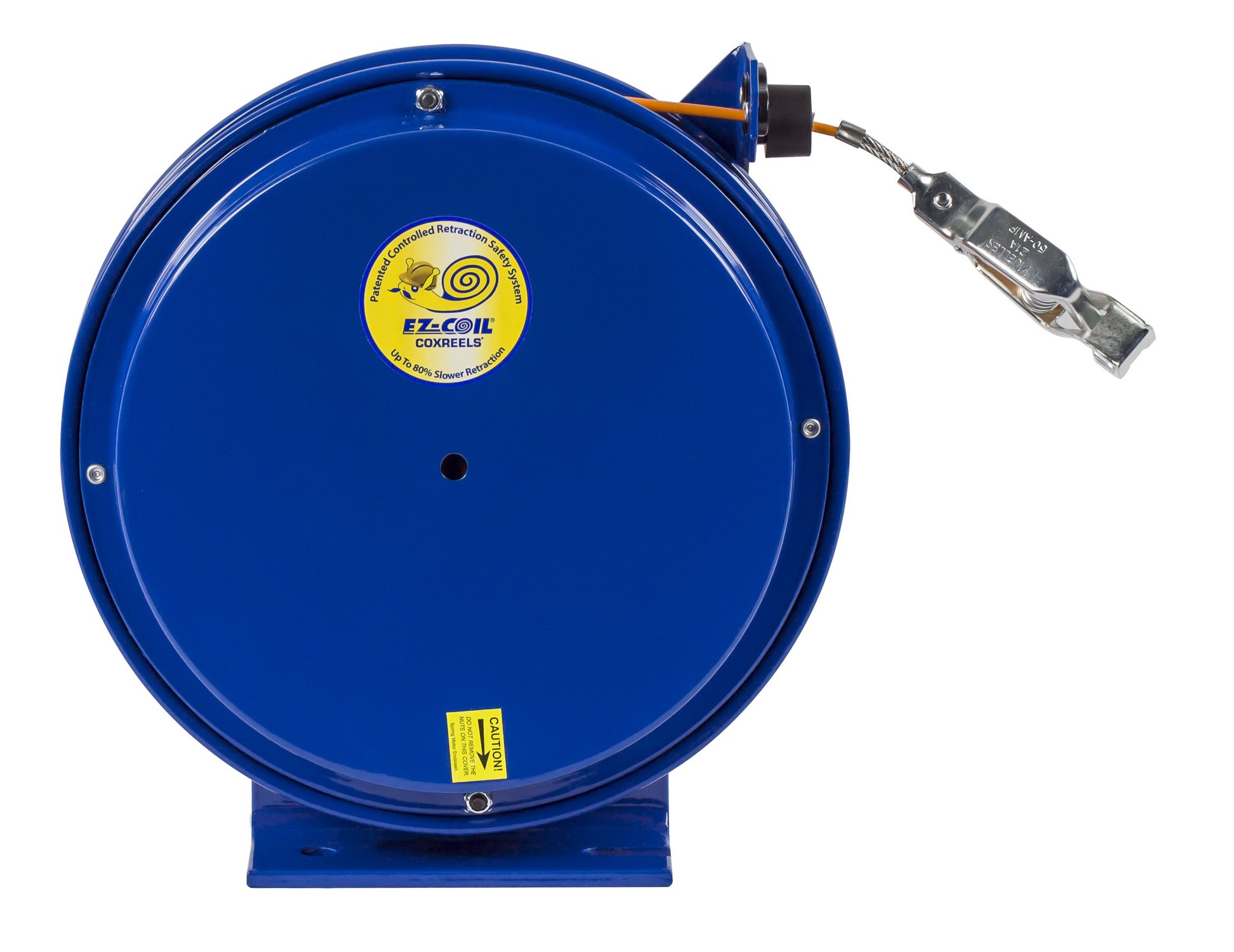 Coxreels EZ-SD-50 Safety Series Spring Rewind Static Discharge Cord Reel with 50-Foot Cable | Industrial Electrical Equipment for Workshops & Construction Sites