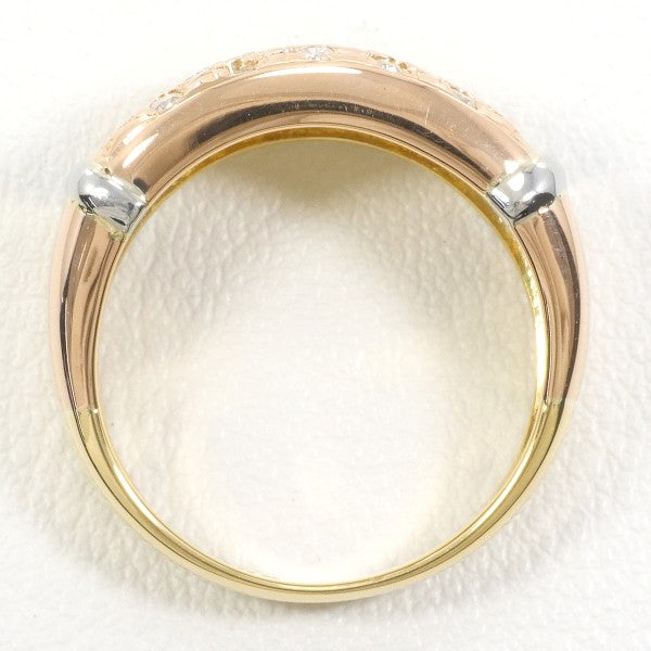 18K Yellow Gold, White Gold & Pink Gold Diamond Ring for Women - Elegant Engagement, Wedding & Anniversary Jewelry Gift