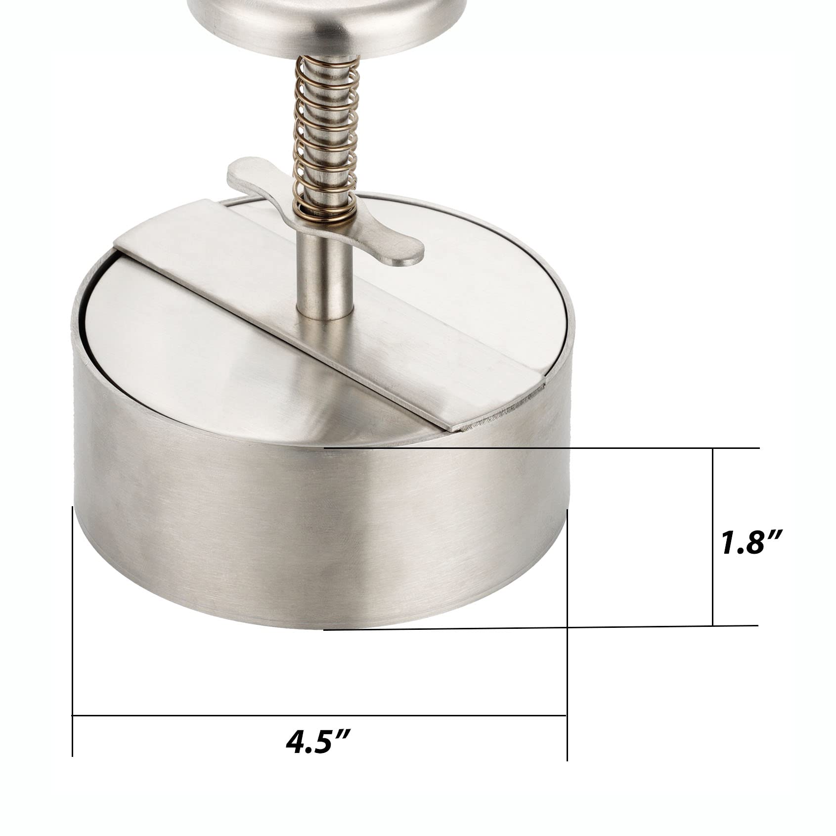Stainless Steel Burger Press - Hamburger Patty Maker for Grill & Griddle | Perfect for BBQ, Picnics & Home Cooking