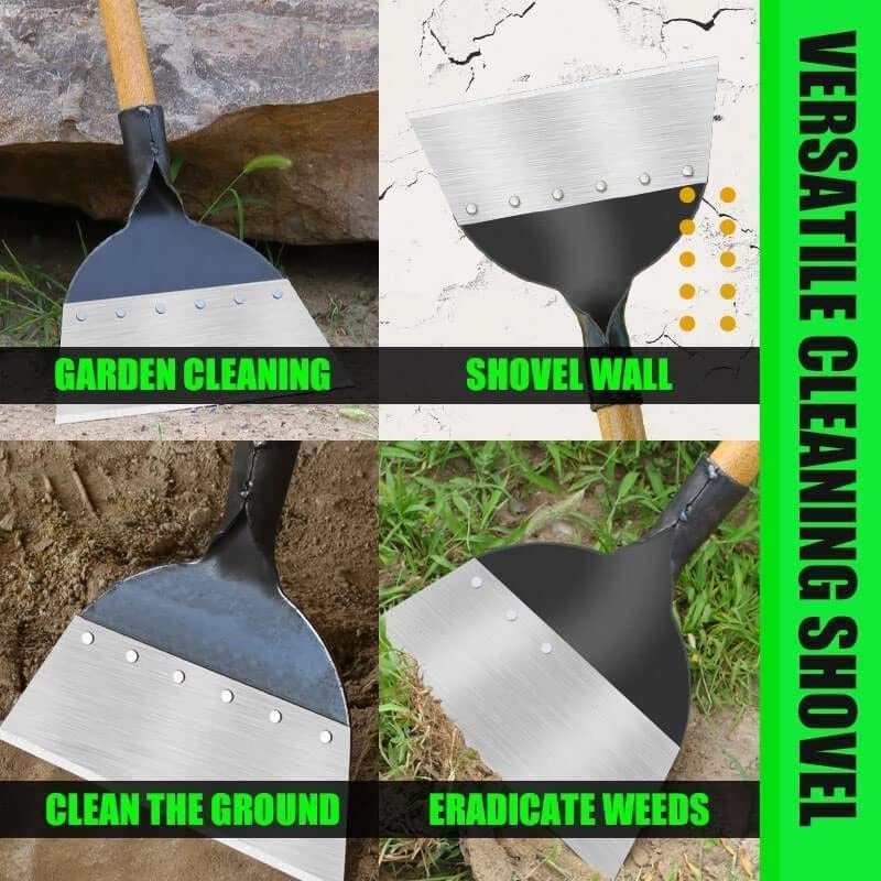 Premium All-Steel Multi-Functional Garden Shovel for Weeding, Planting & Outdoor Cleaning - Heavy Duty Farm & Yard Tool (Small Size) - Perfect for Gardening, Landscaping & Farm Work