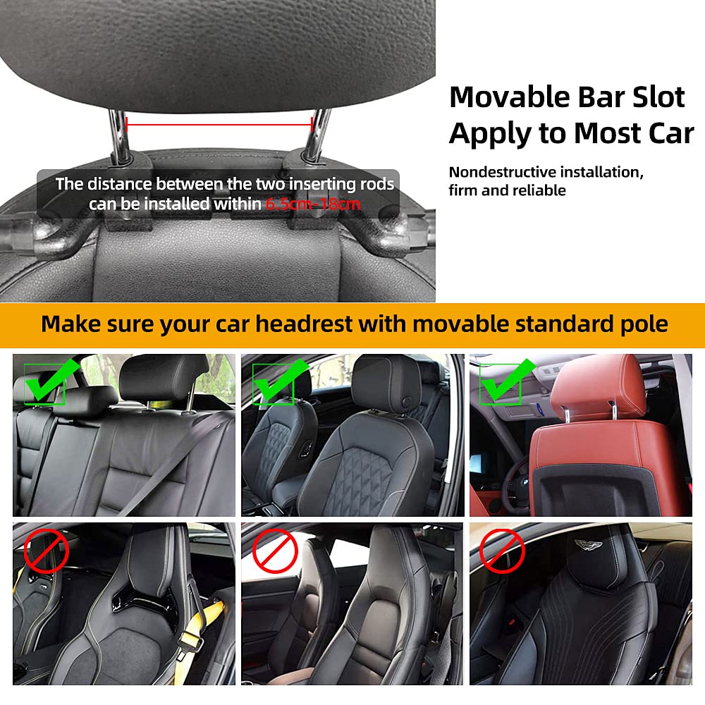 Comfortable Car Headrest Pillow - Neck Support Cushion for Adults & Kids - Reduce Fatigue on Long Road Trips - Perfect for Travel, Commuting & Road Trips