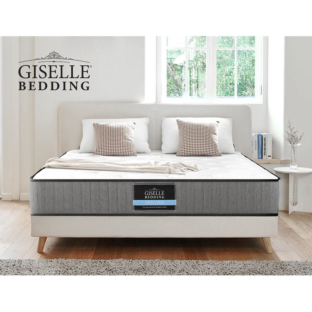 Extra Firm Leera Series Tight Top Mattress - 23CM Thick Queen Size for Ultimate Back Support | Perfect for Guest Rooms, Dormitories & Home Use