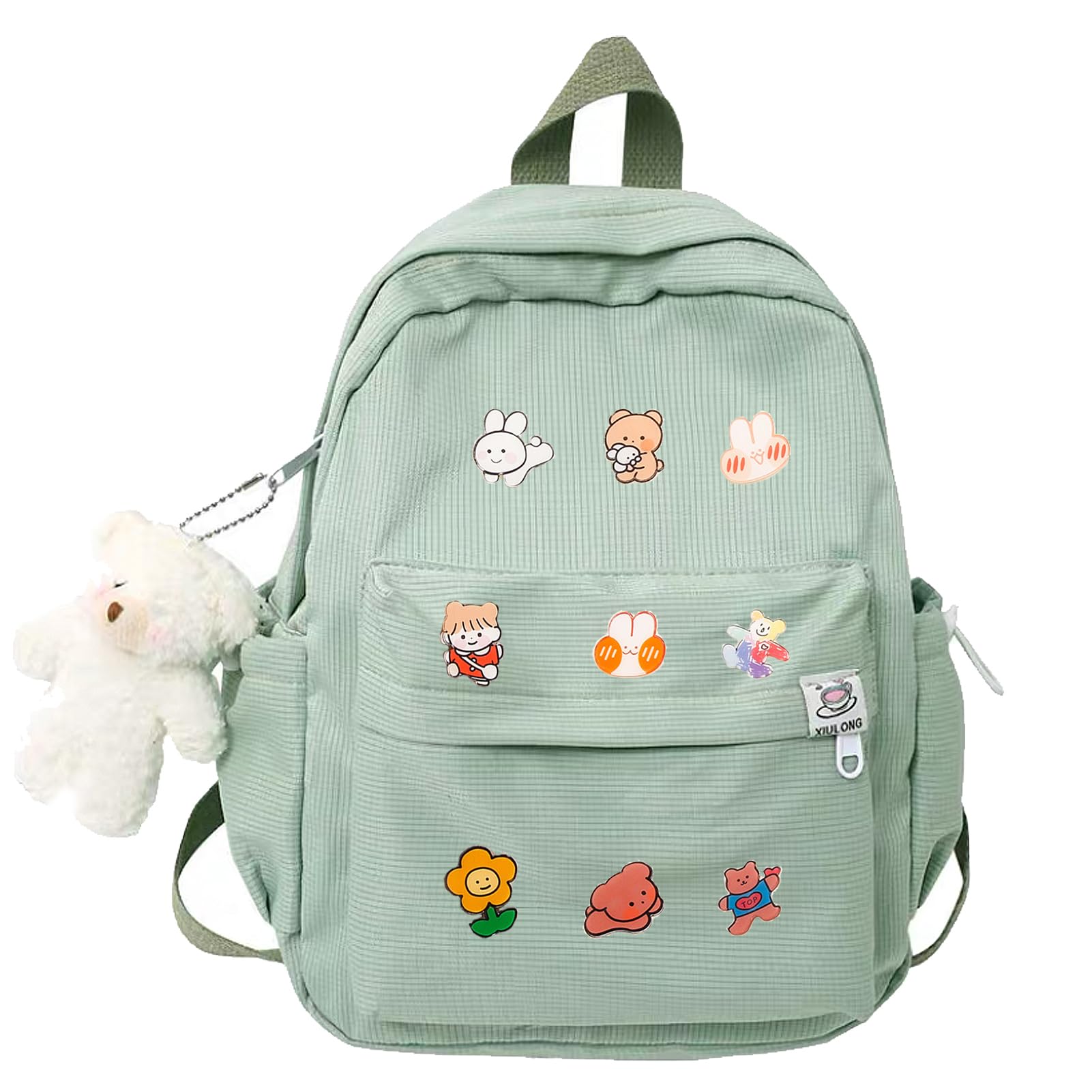 Cute Mini Backpack for Girls Teens Kids - Kawaii Small Backpack Purse with Adorable Pendant - Perfect for School, Travel & Daily Use