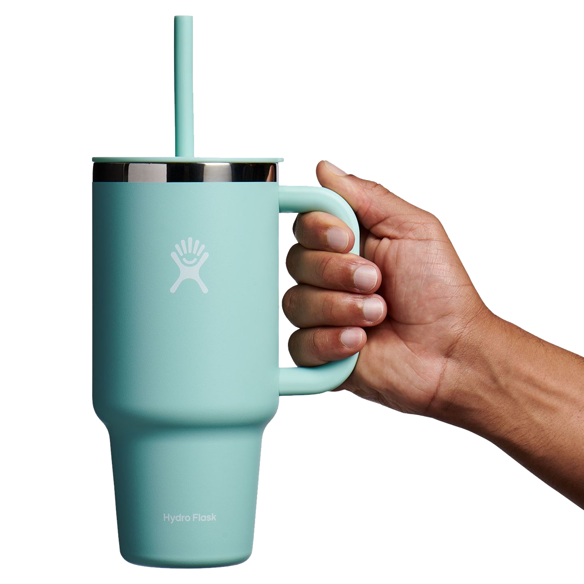 32 oz Insulated Stainless Steel Travel Tumbler with Lid & Straw - Leakproof Vacuum Flask for Hot & Cold Drinks - Perfect for Commuting, Camping, Hiking & Outdoor Adventures