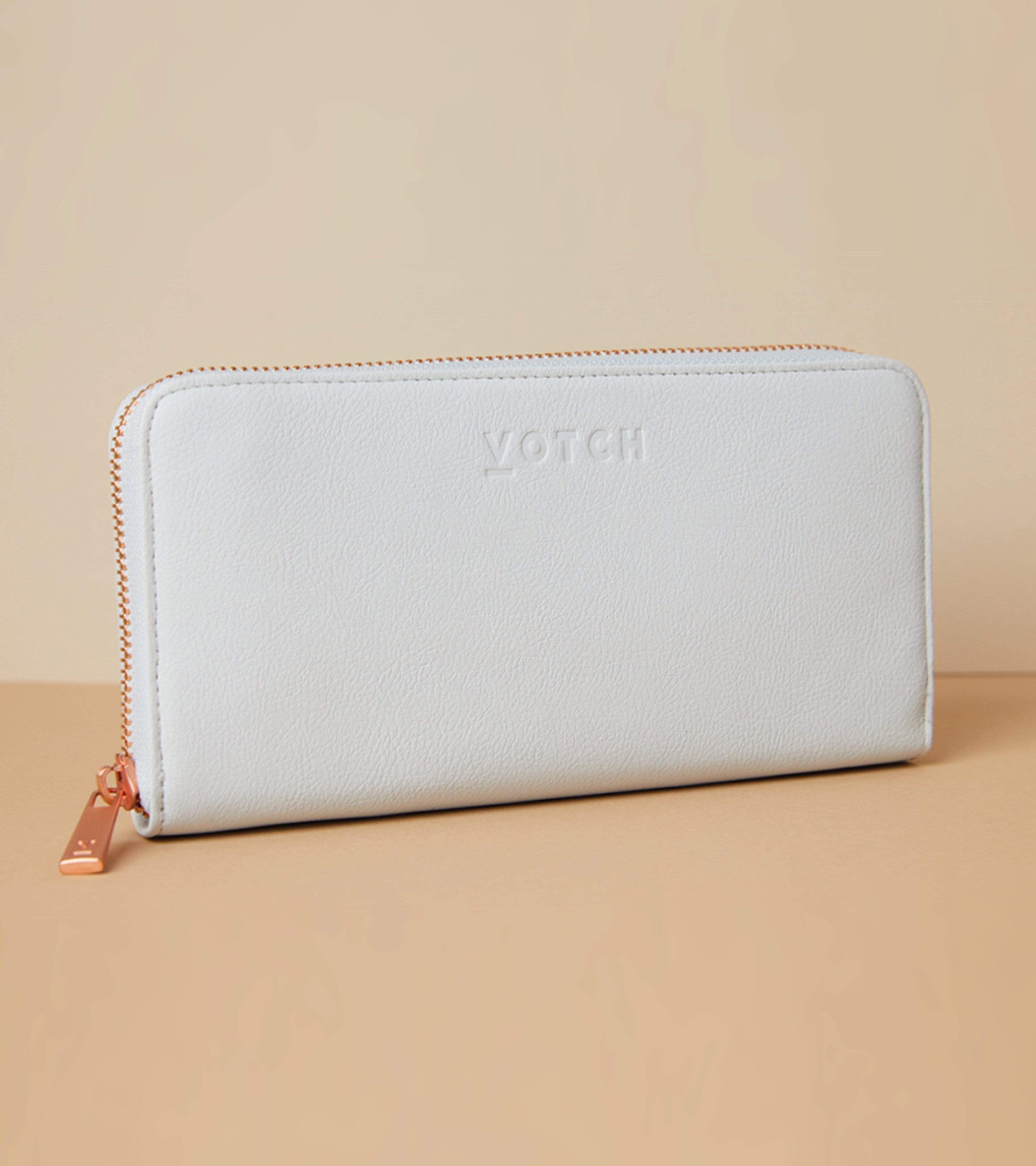 Vegan Leather Apple Purse for Women - Classic Light Grey Crossbody Bag | Perfect for Work, Travel & Everyday Use