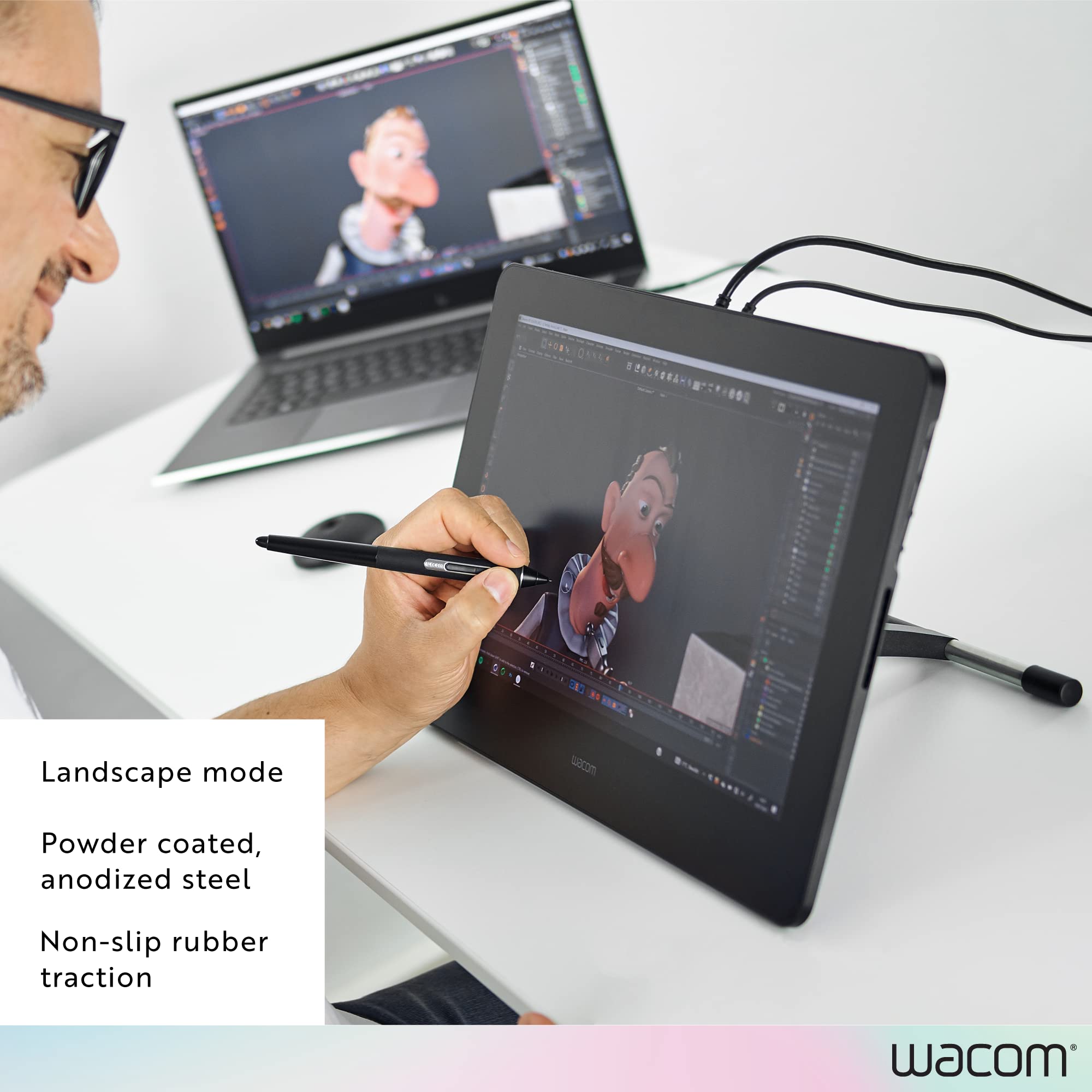 Wacom Cintiq Pro Adjustable Stand for Digital Artists - Ergonomic Drawing Tablet Stand for Graphic Design, Animation & Illustration Workspace Setup