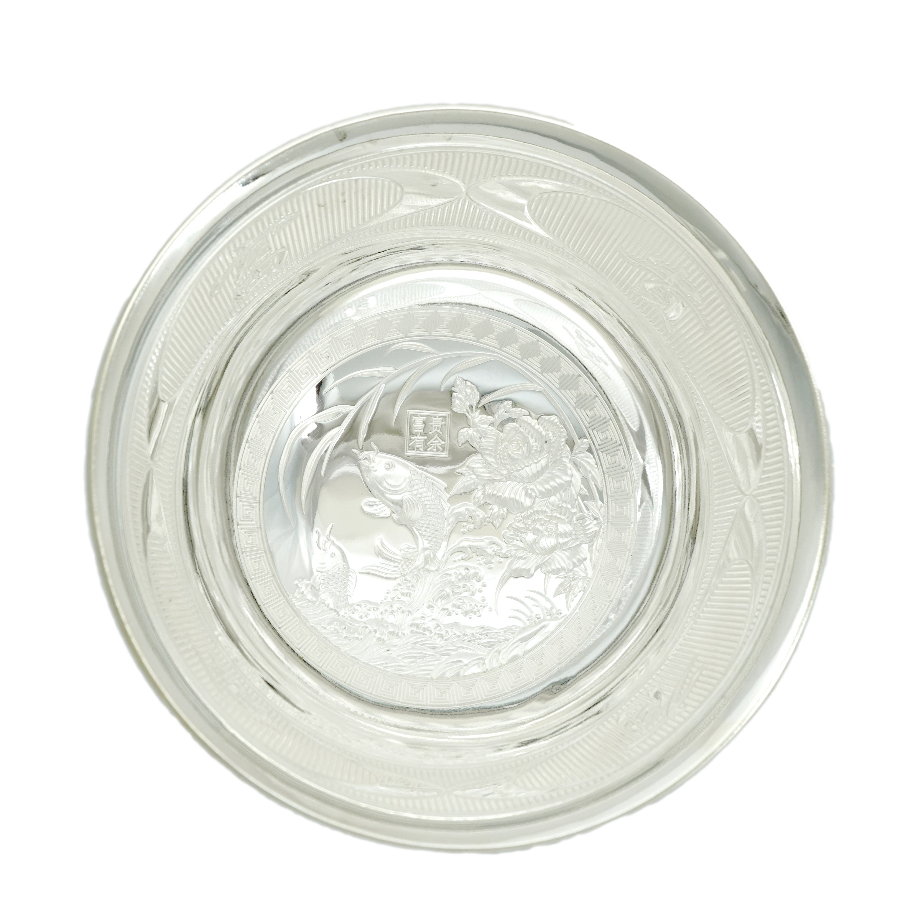 Premium Silver Bowls Set with Fish Design - Elegant Serving Bowls for Sushi, Salads, and Party Appetizers - Perfect for Home Dining, Gifts, and Special Occasions