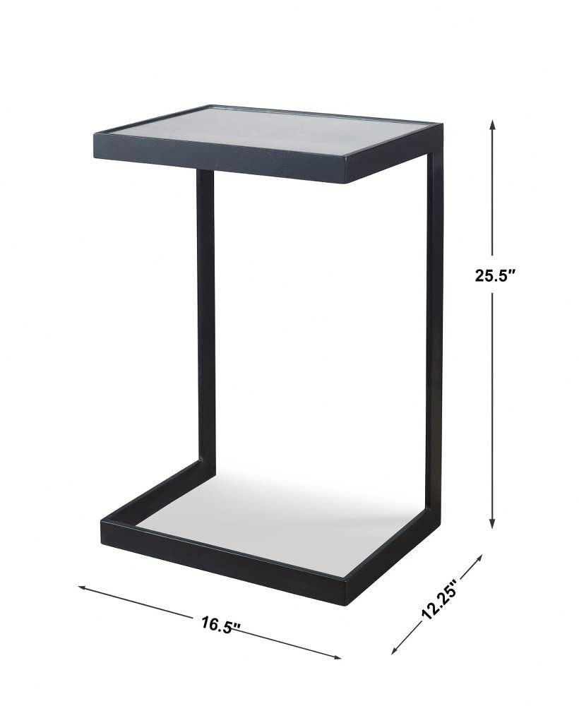 25.5 Inch Modern Cantilever Side Table - 16.5
