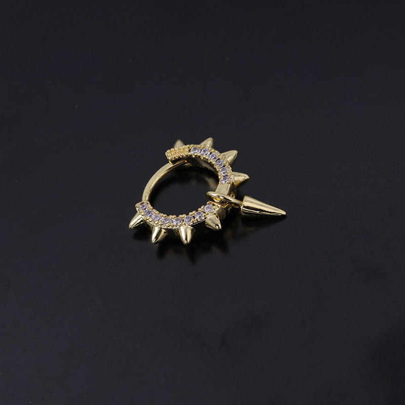 Hypoallergenic 18K Gold Cartilage Earrings for Upper Lobe Piercing - HSPJ314 | Dainty Jewelry for Everyday Wear & Special Occasions