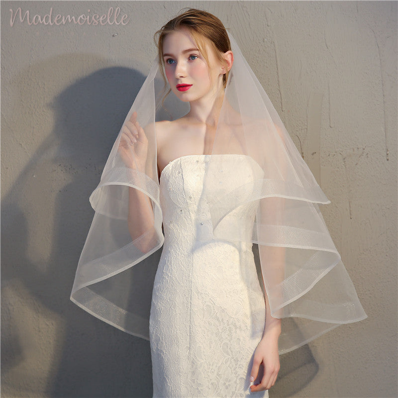 Elegant Demi Veil for Women - Perfect for Weddings, Bridal Showers & Formal Events | Lace & Tulle Hair Accessories
