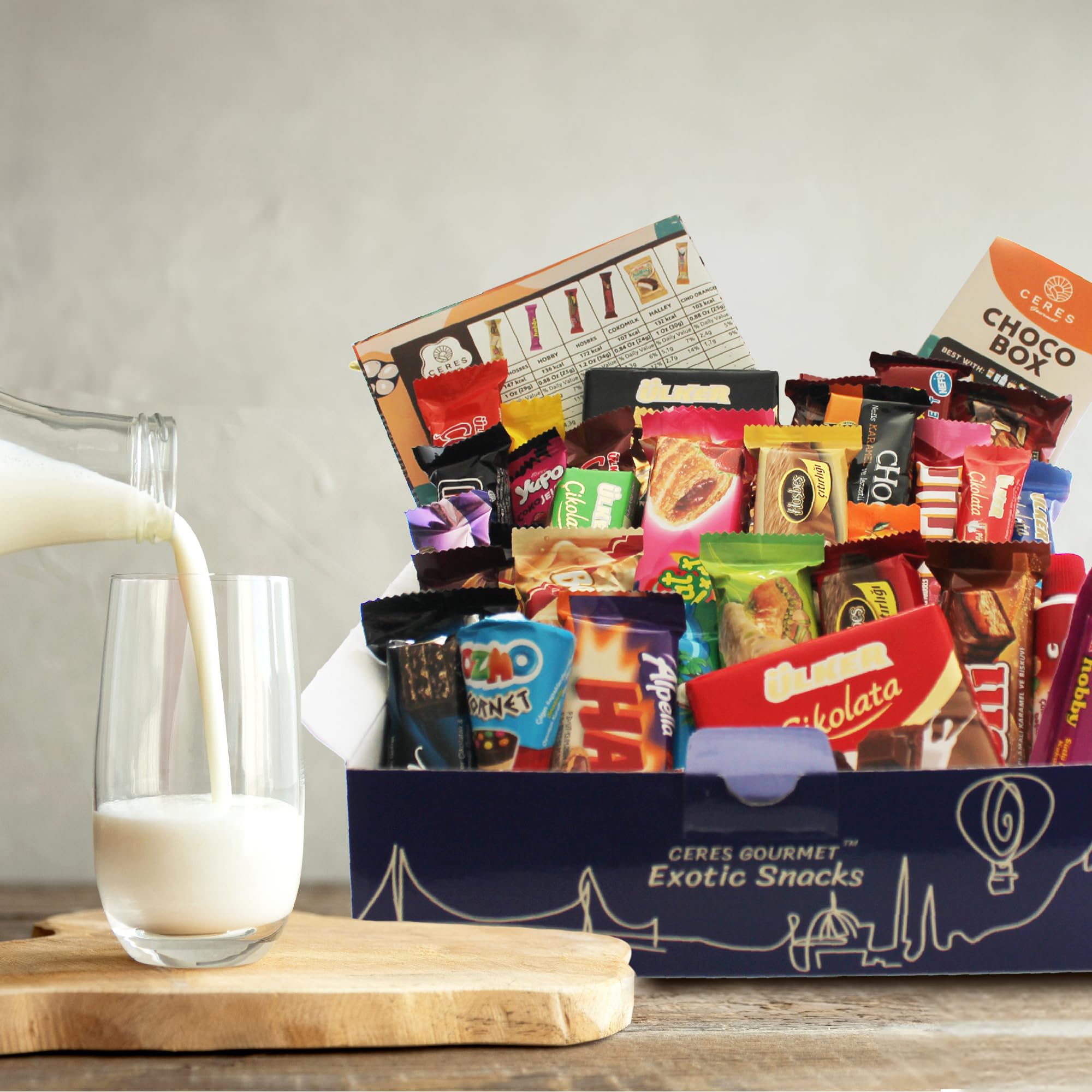 Premium Chocolate Gift Box - 31 Assorted International Chocolates & Candies for Gifting & Parties