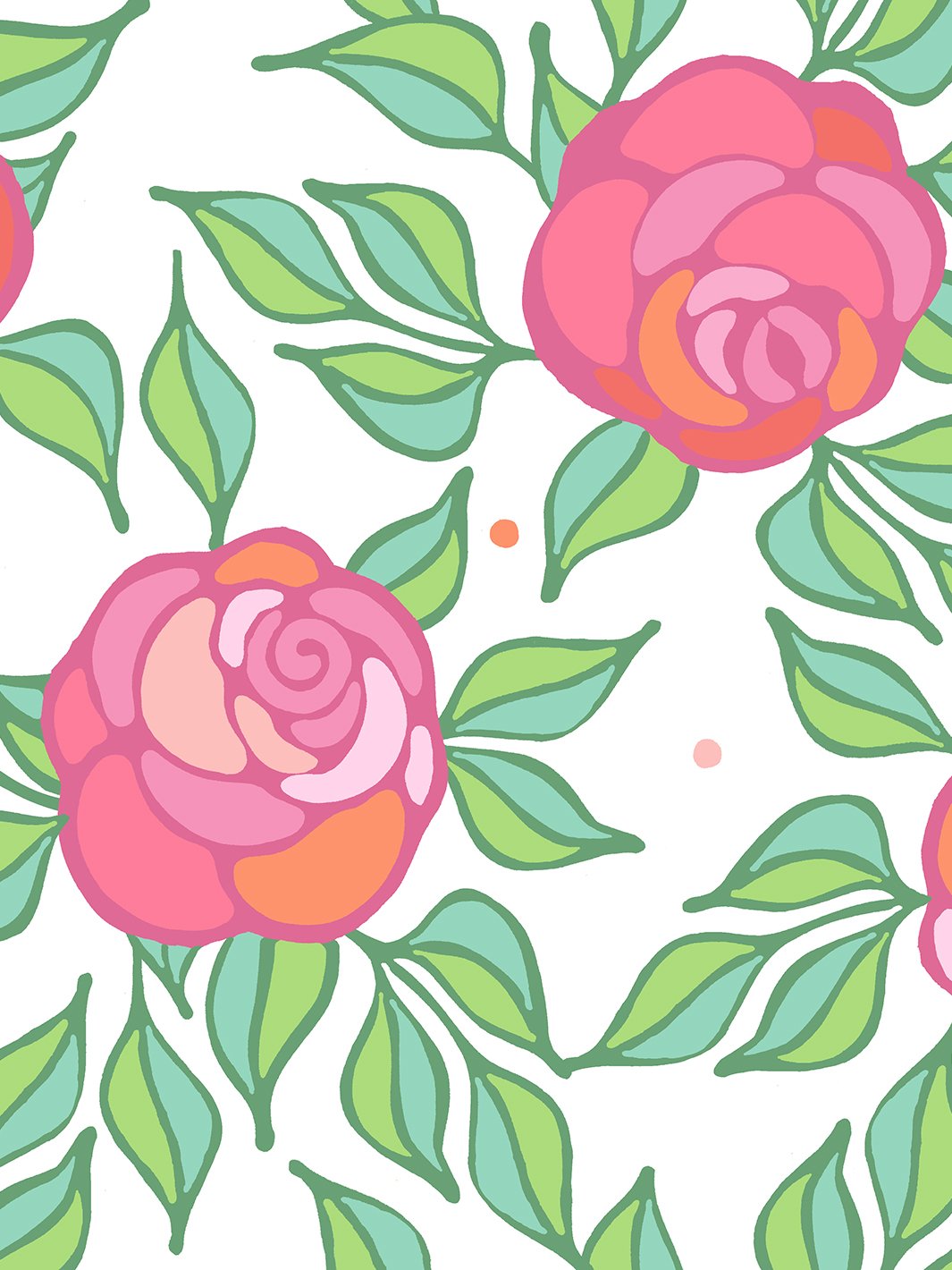 Barbie™ Berry 'Groovy Floral' Peel and Stick Wallpaper - Self-Adhesive Removable Wallpaper for Bedroom, Nursery, Living Room Decor