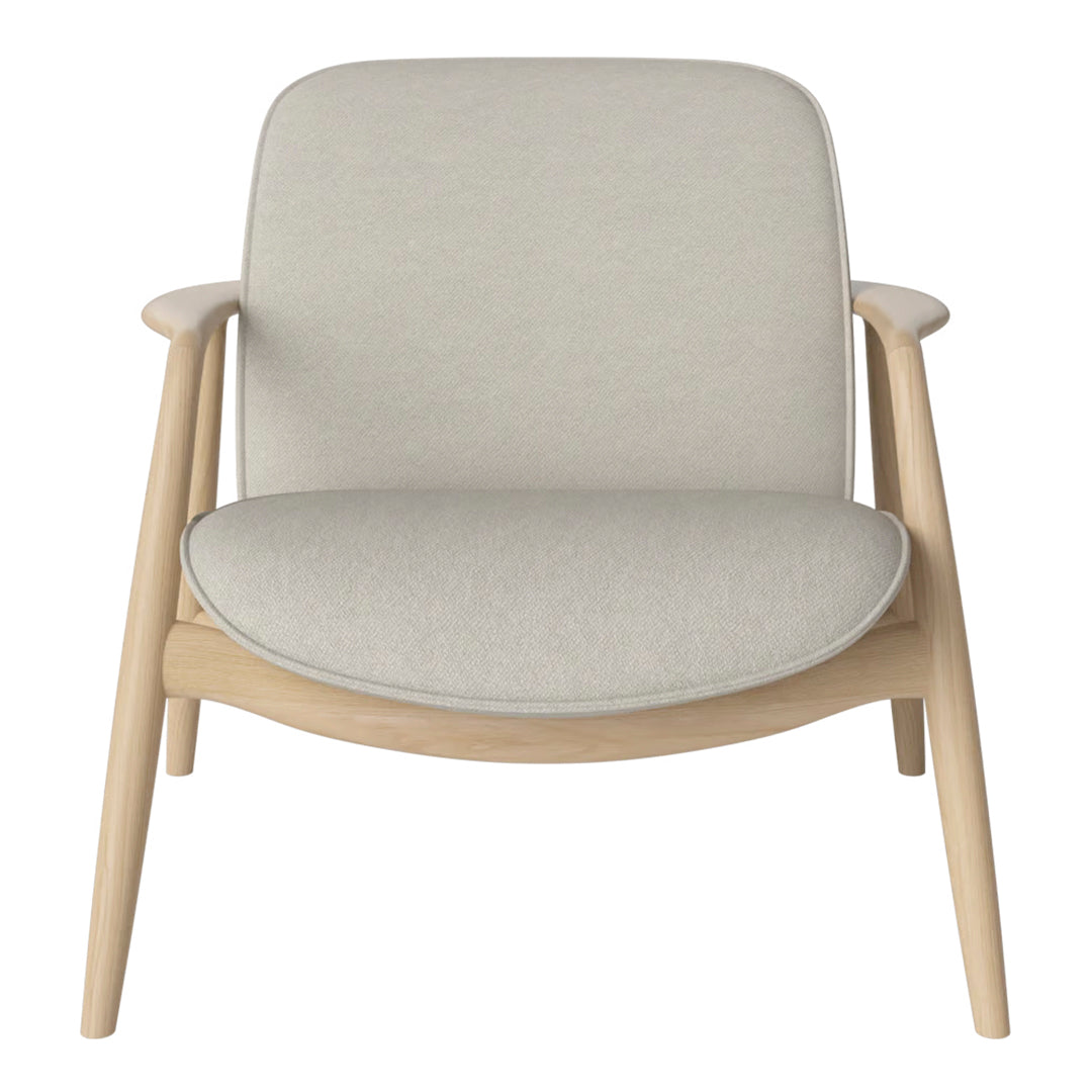 Bowie Lounge Chair - Modern Accent Chair for Living Room, Bedroom & Office - Comfortable Upholstered Armchair with Wooden Legs - Perfect for Relaxing, Reading & Decorating Your Home