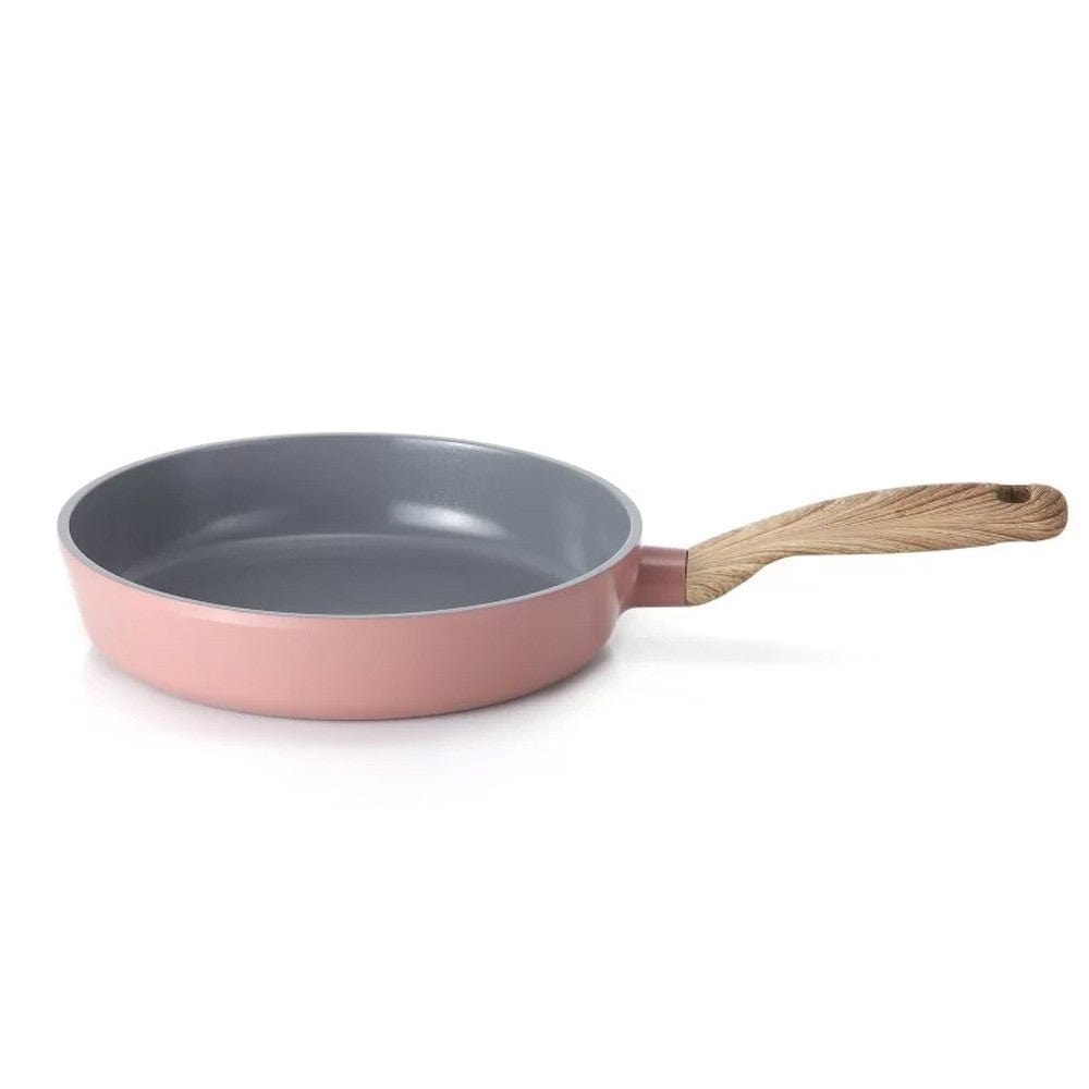 Neoflam Retro 28cm Nonstick Frying Pan - Pink Demer - Perfect for Sauteing, Frying & Cooking Breakfast - Ideal for Gas, Electric & Induction Stoves