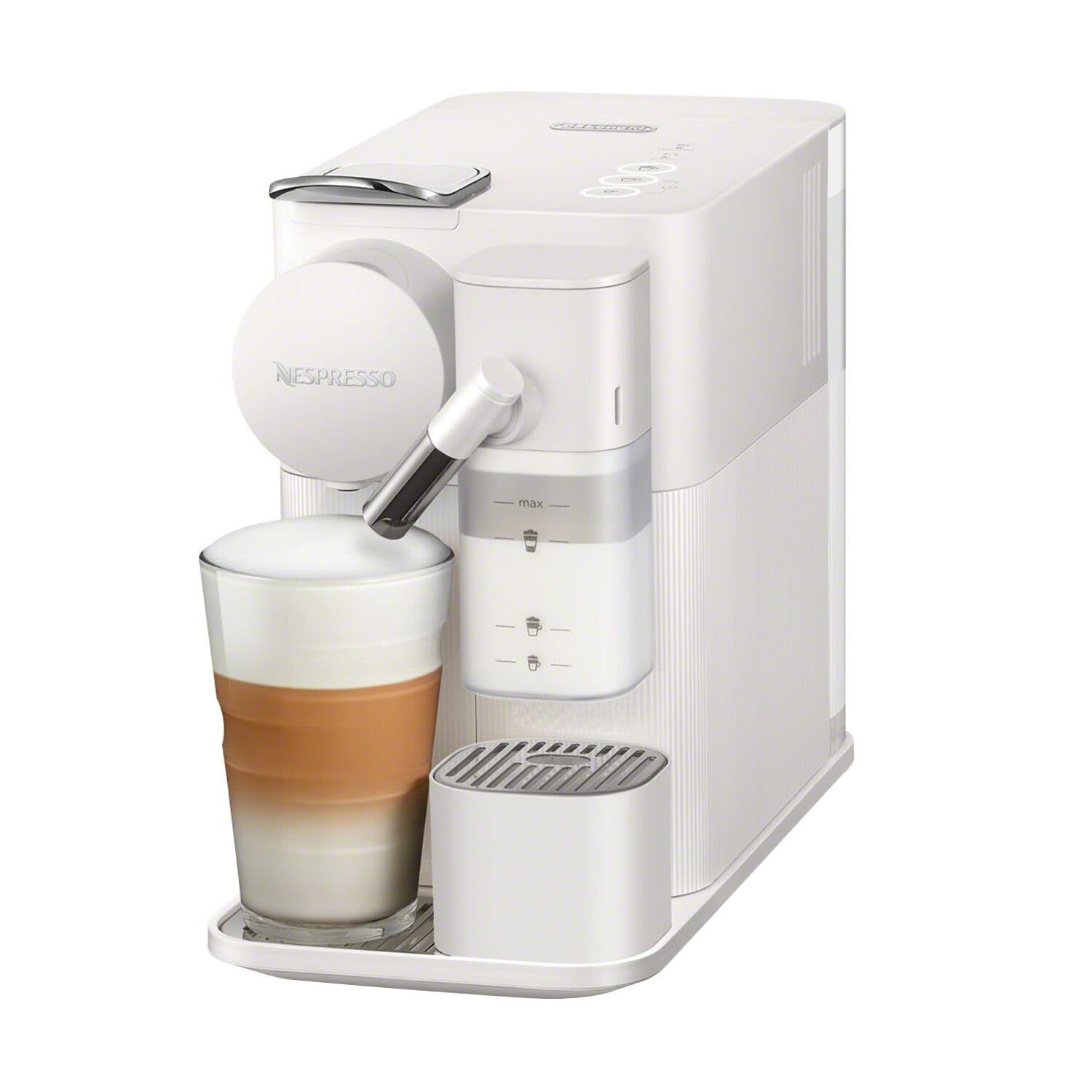 De'Longhi Nespresso Lattissima One Original Espresso Machine with Milk Frother - Silky White - Compact Coffee Maker for Home & Office Use