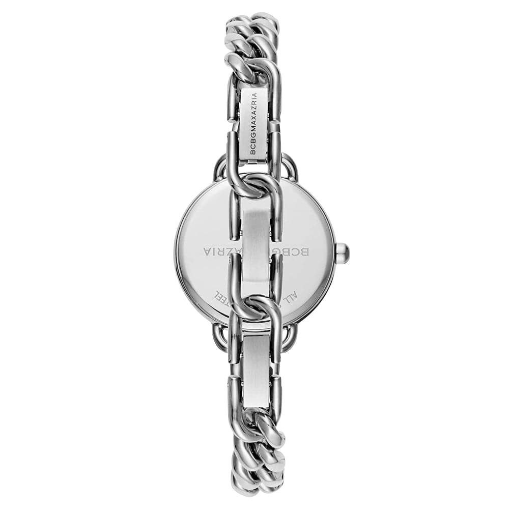 BCBGMAXAZRIA Women's Quartz Silver Stainless Steel Watch BG50830001 | Elegant Dress Watch for Business, Parties & Special Occasions
