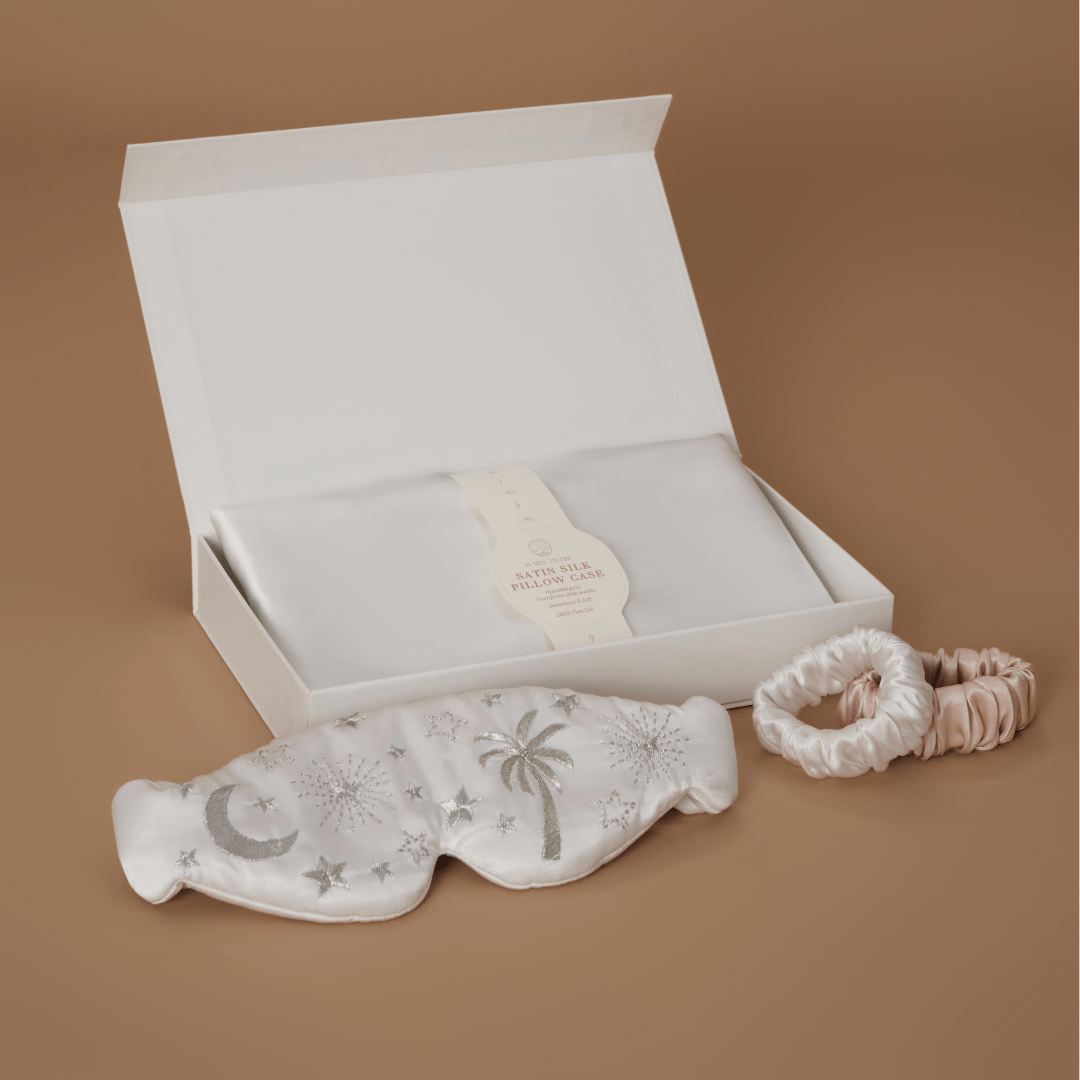 Gaia Celeste Sleep Gift Box - Premium Aromatherapy Sleep Aid Set with Essential Oils & Relaxing Gifts for Women - Perfect for Insomnia Relief, Stress Relief & Bedtime Relaxation