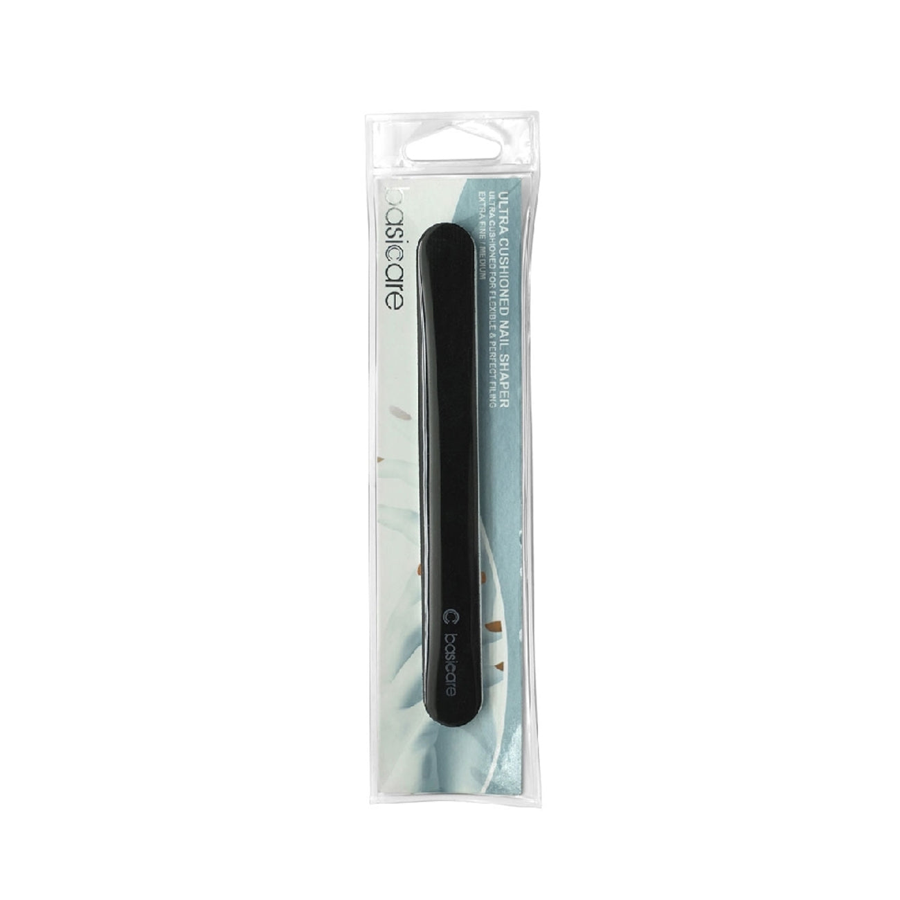 Basic Care Super Cushioned Nail Shaper - Professional Nail File for Strong & Healthy Nails - Perfect for Manicures, Pedicures & At-Home Nail Care