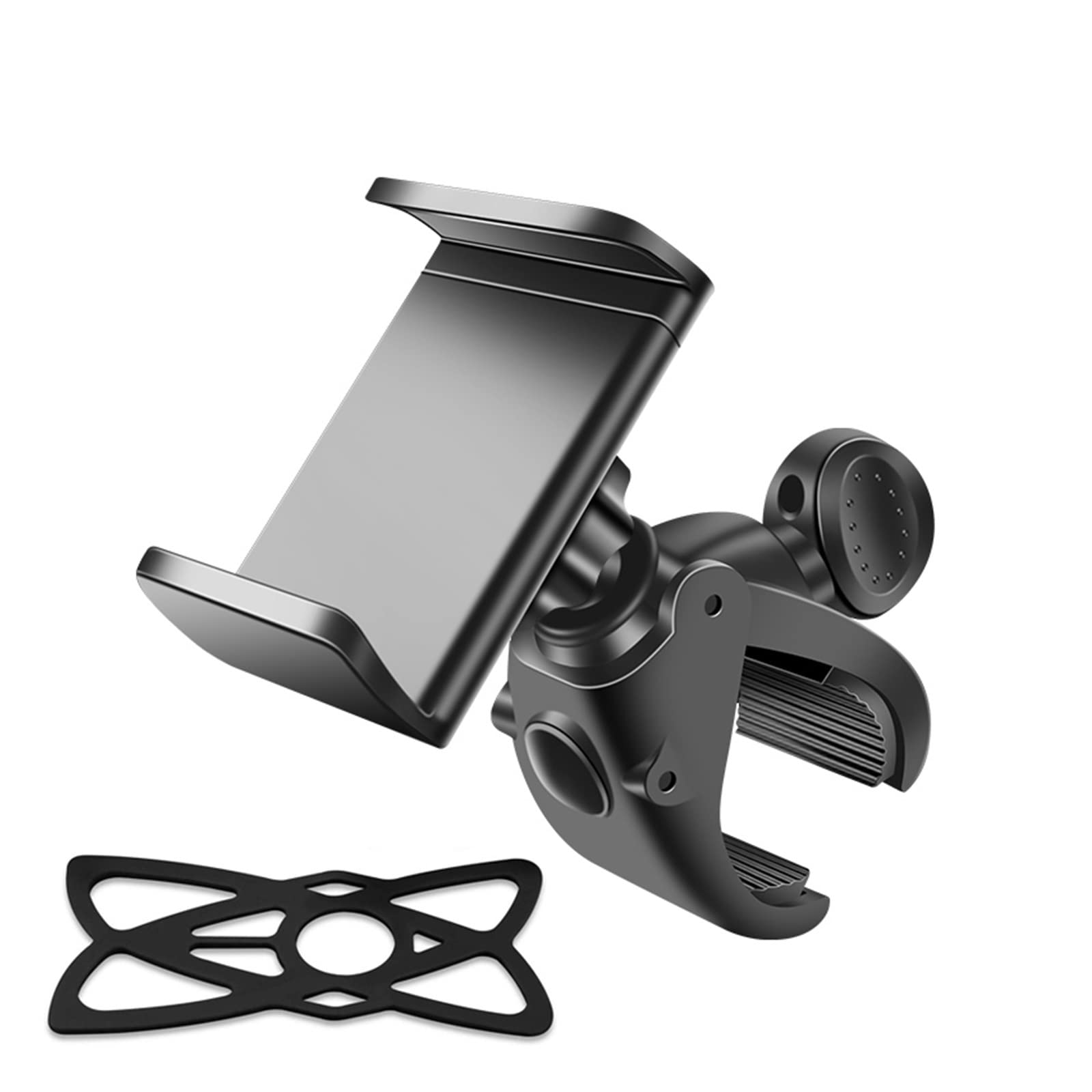 BEIYAO Universal Motorcycle & Bicycle Phone Mount - Handlebar Phone Holder with Non-Slip Grip for iPhone, Samsung, Smartphones - Perfect for Riding, Commuting & Outdoor Adventures