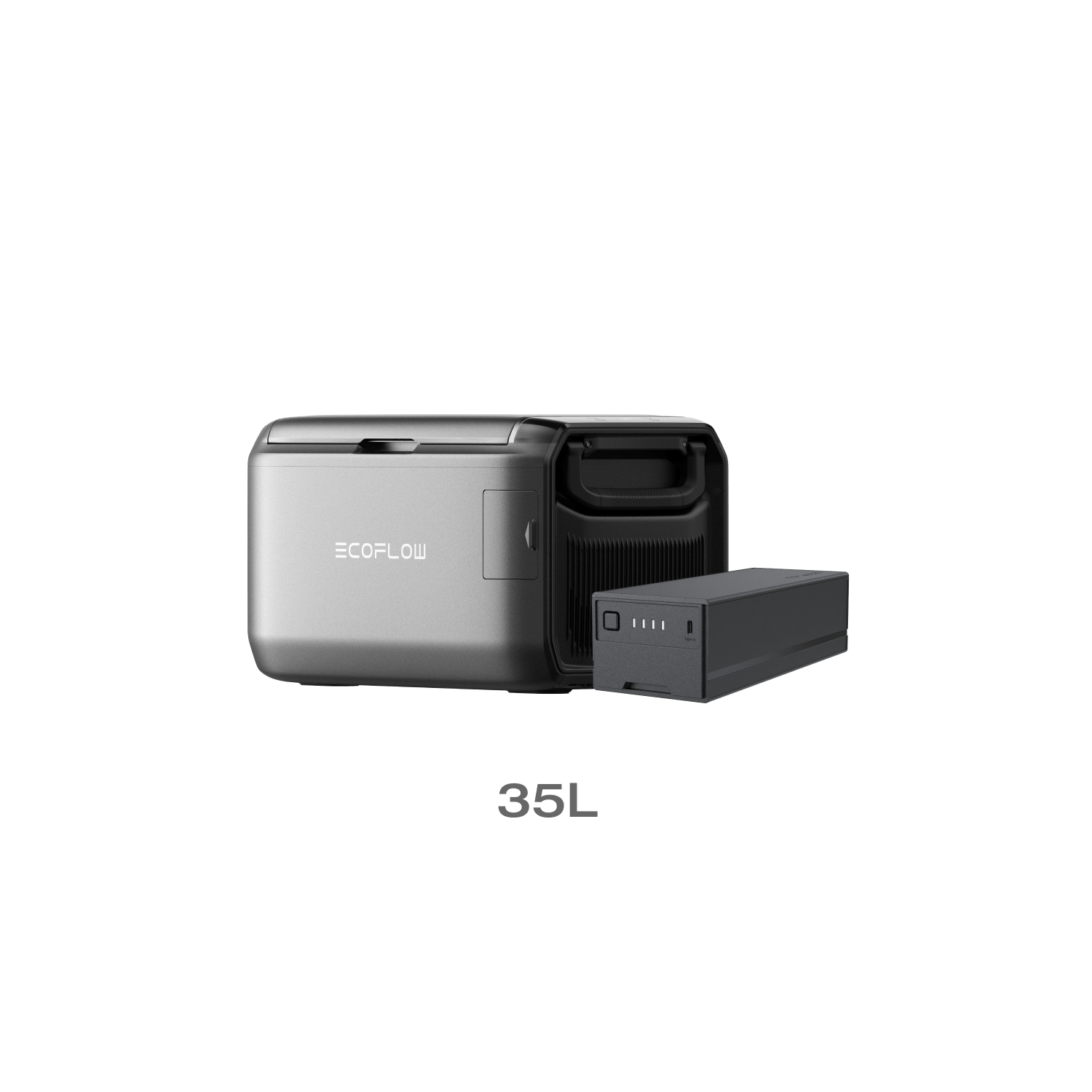 EcoFlow GLACIER Classic Portable Fridge Freezer - 12V/24V Car & Home Use, 30QT Capacity, -4°F to 68°F Adjustable Temp, Perfect for Camping, Road Trips & Outdoor Adventures | Subscriber Exclusive
