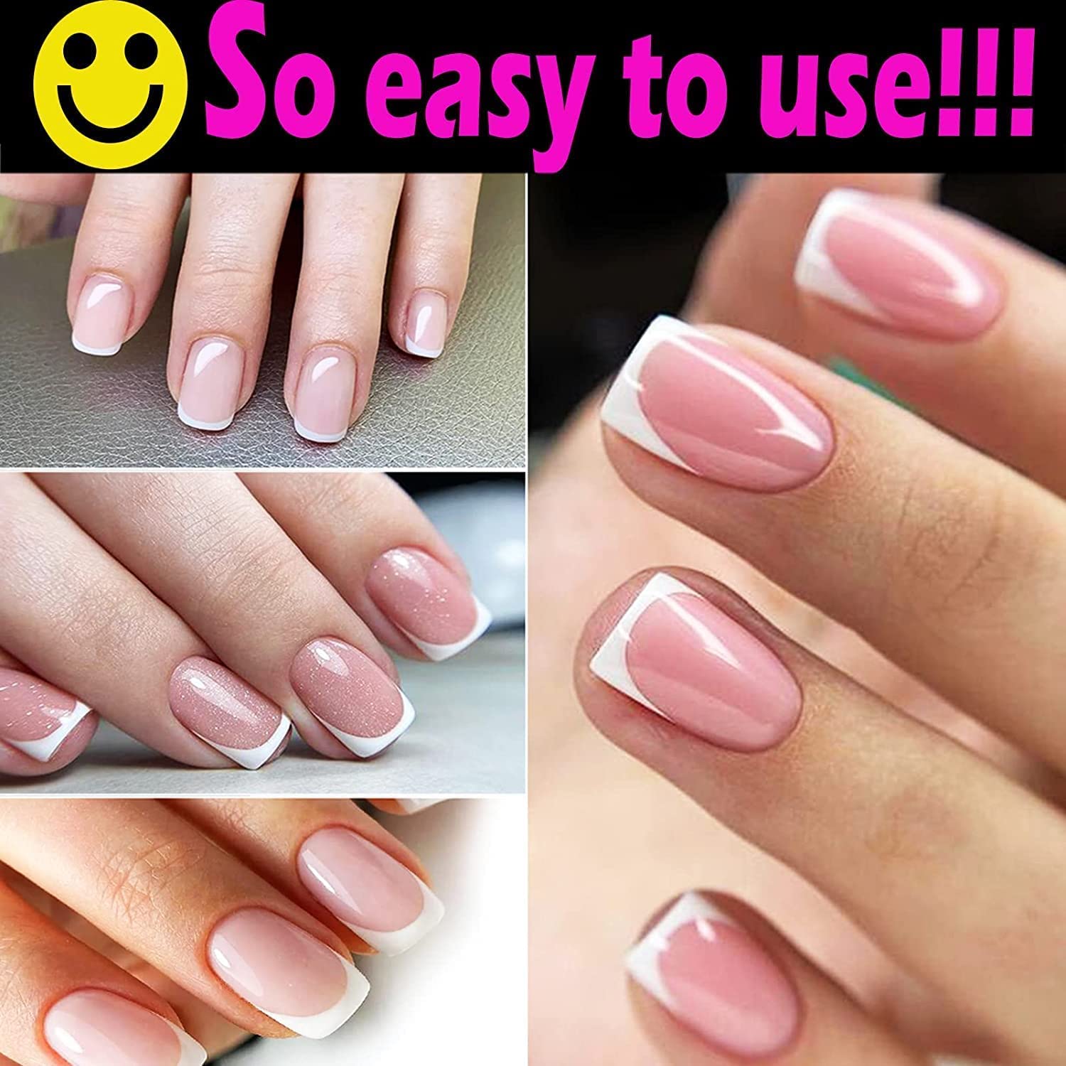 HEYOL Silicone Jelly Nail Stamper Kit - DIY French Manicure Tool with Scraper & Protective Cap for Nail Art Stamping - Perfect for Salon & Home Nail Decor (1 Pack)
