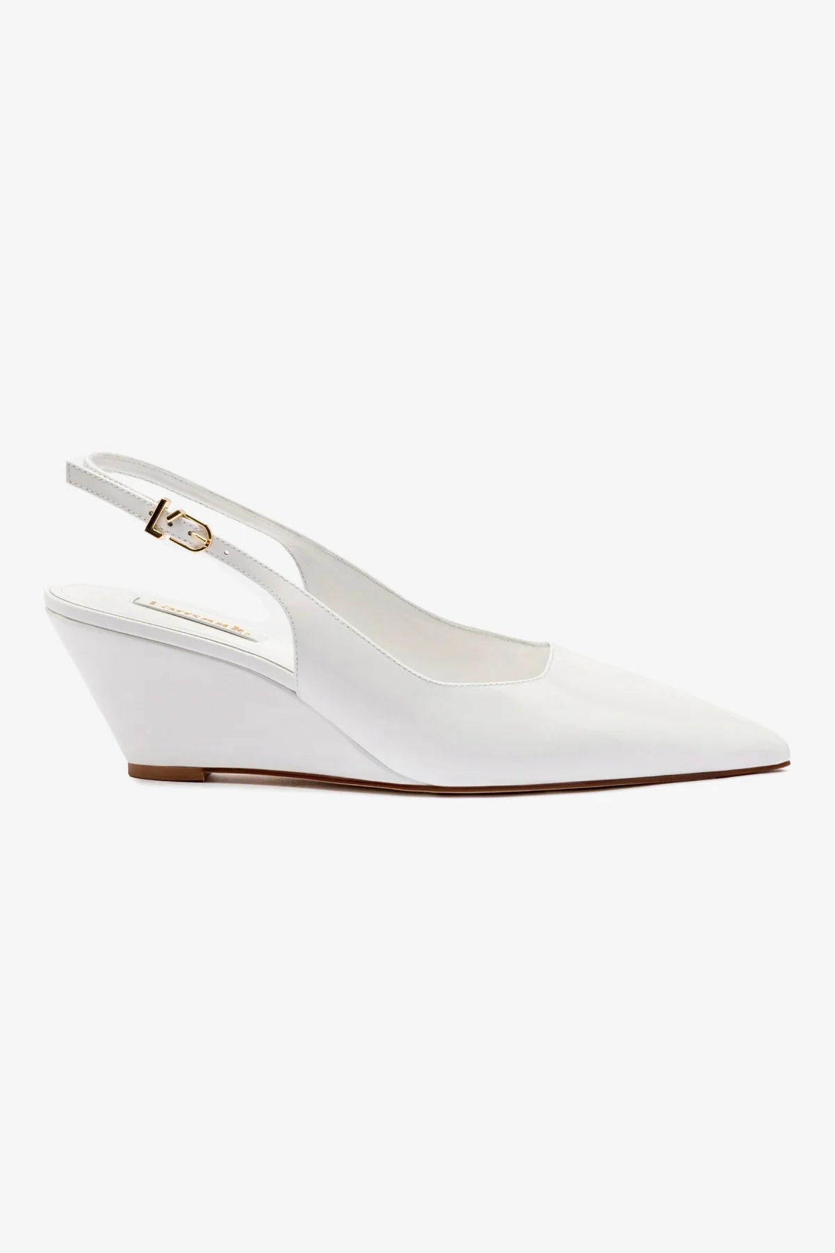 White Patent Leather Loulou Pump - Elegant Women's Dress Shoes for Weddings, Parties & Office Wear