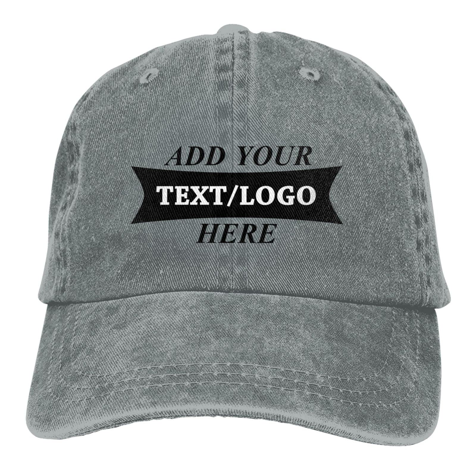Custom Embroidered Baseball Caps - Add Photos, Logo & Text for Personalized Hats - Adjustable Unisex Fit - Perfect for Sports, Gifts & Brand Promotions