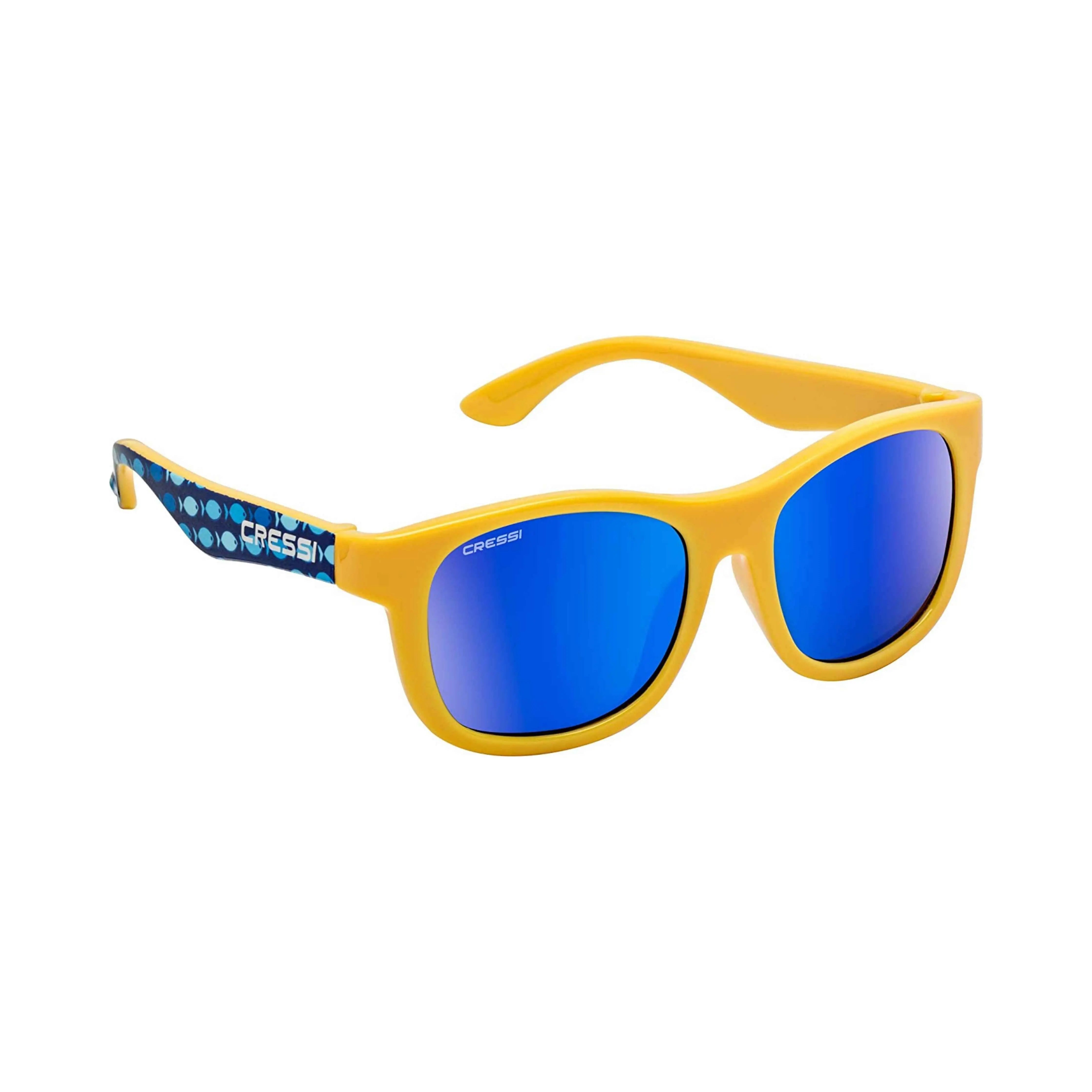 Fish/Blue Mirrored Lens