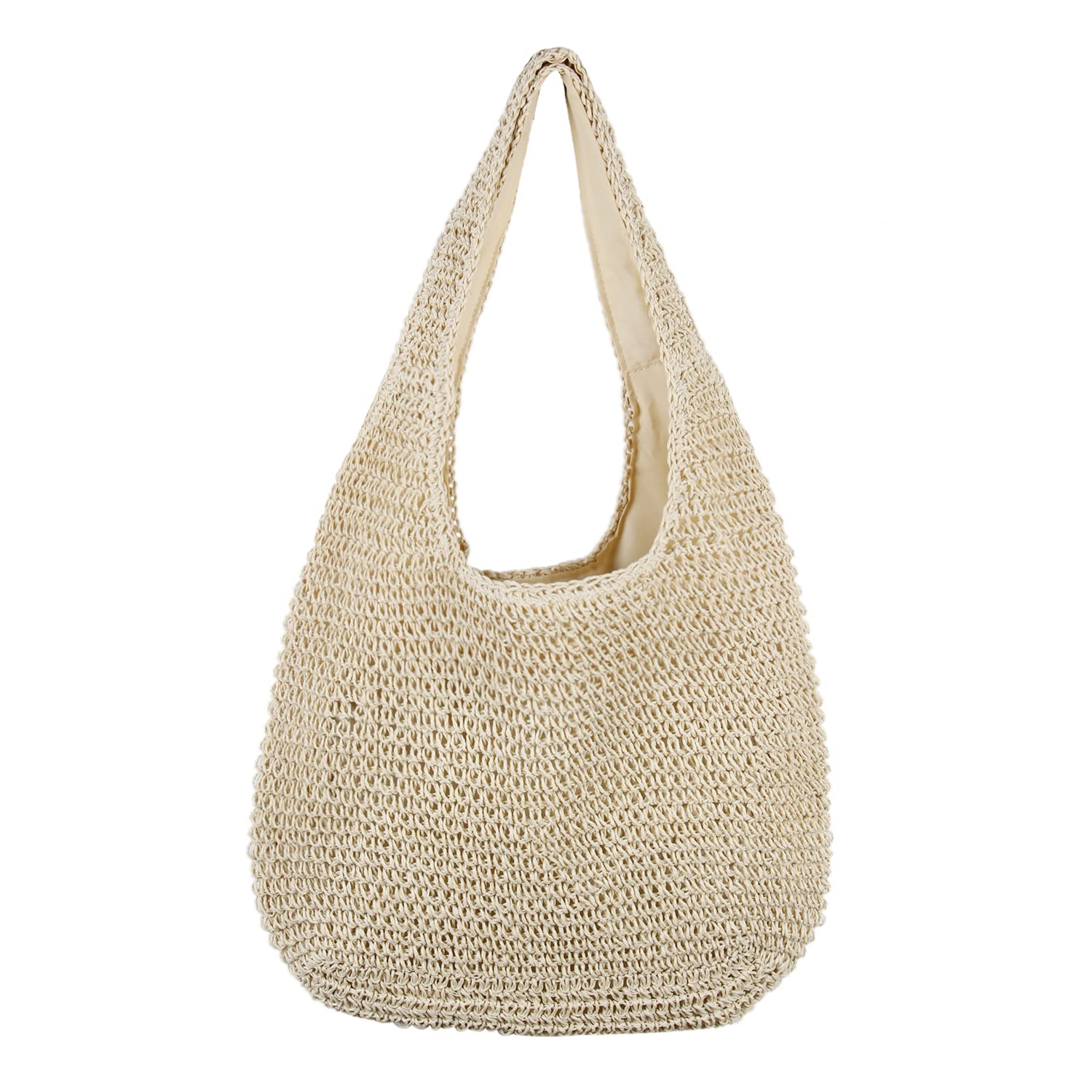 Freie Liebe Straw Tote Bag for Women - Large Woven Beach Shoulder Bag | Summer Beach Purse & Handbag for Vacation, Shopping, Picnic
