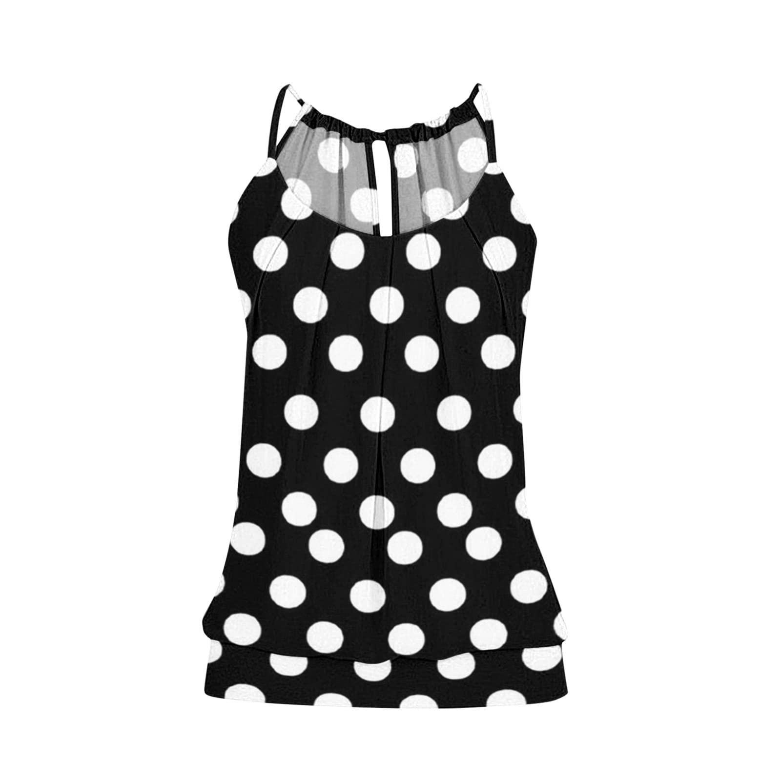 Gibobby Women's Tube Tops - Scoop Neck Knit Tank Tops, Casual Loose Sleeveless Camisole Blouses for Summer Outfits & Layering