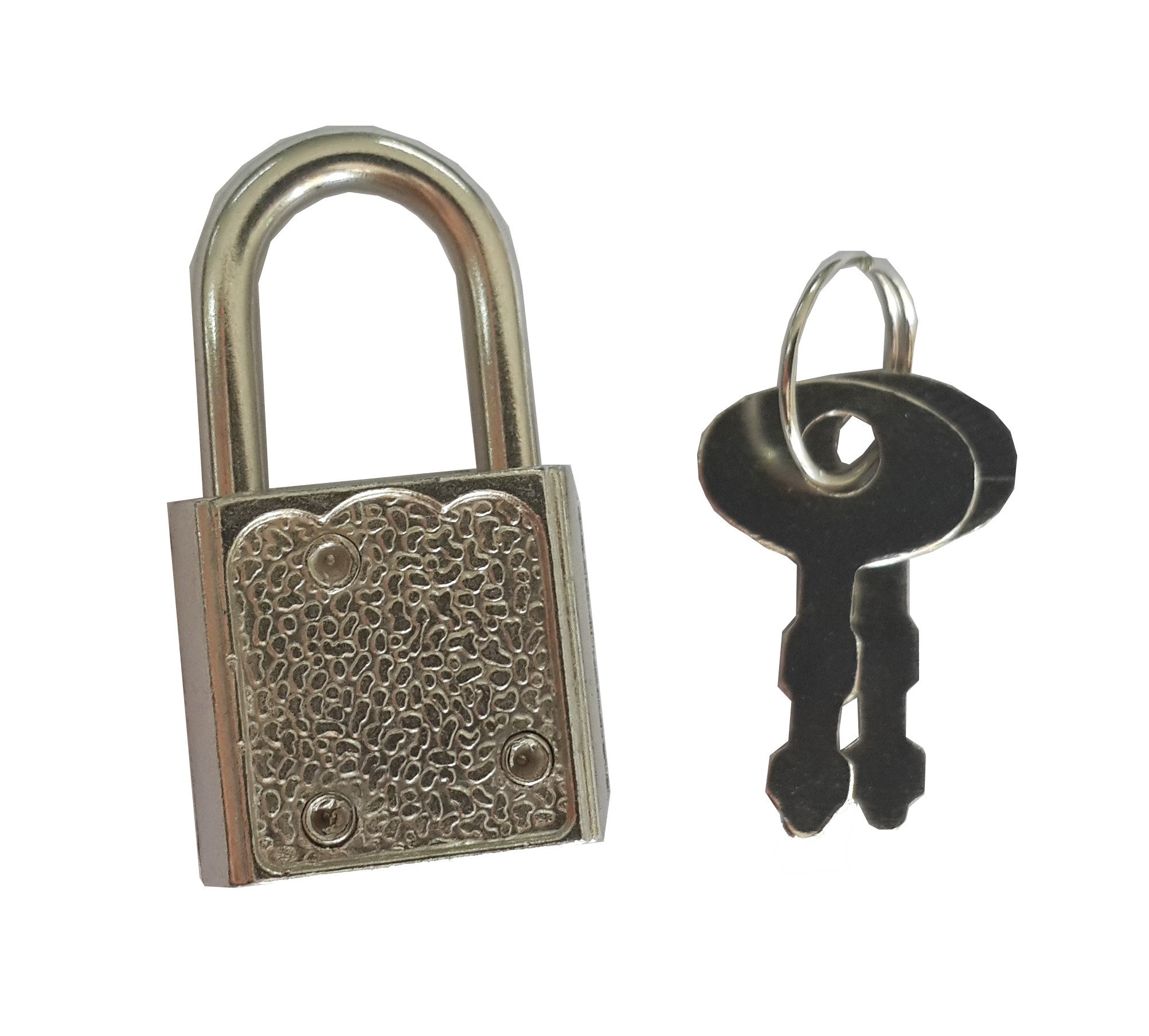 FixtureDisplays® 8-Pack Small Metal Padlocks - Mini Keyed Locks for Luggage, Suitcases, Toolboxes, Diary & Craft Boxes - Secure Storage & Travel Accessories (Model 11040LOCK)