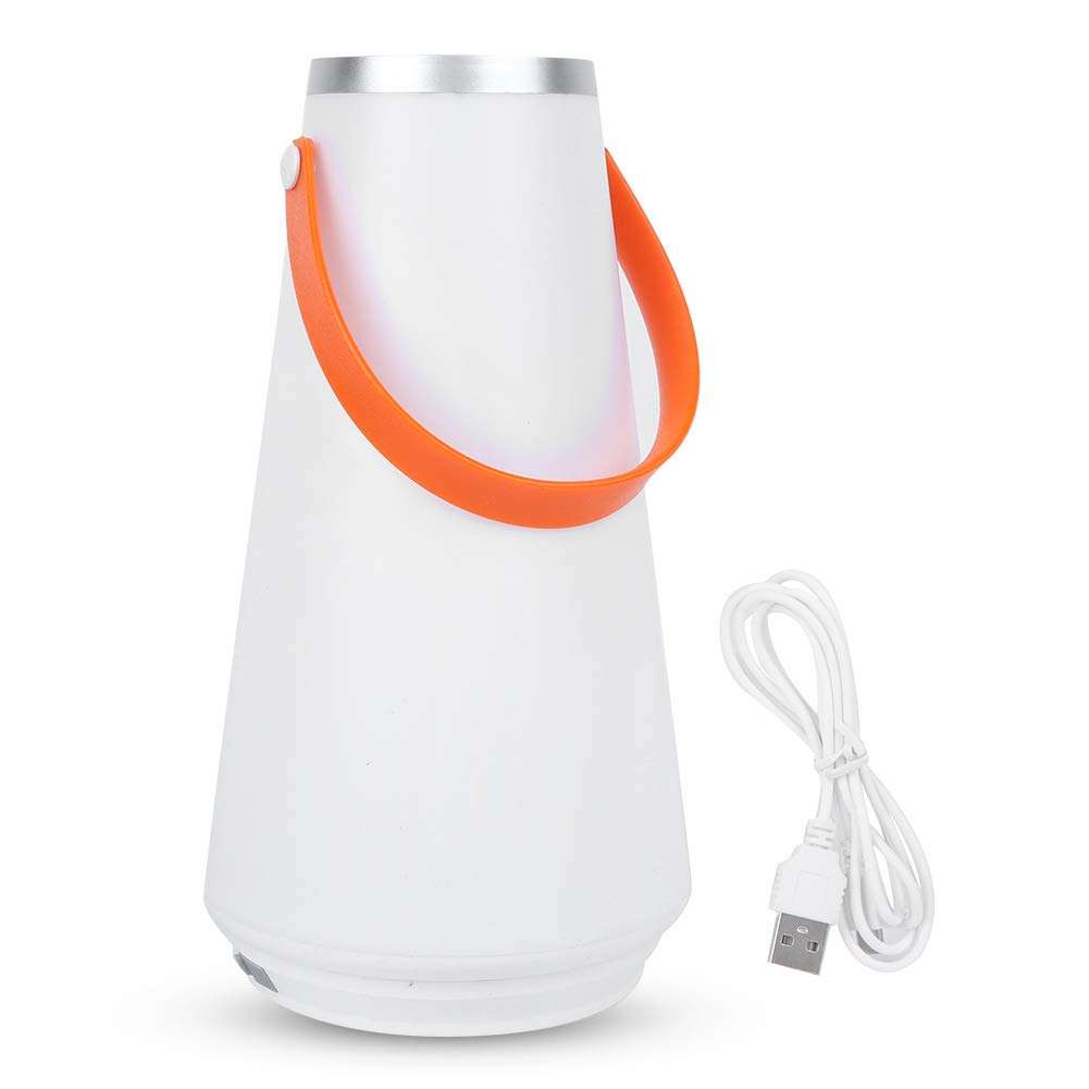 Fdit USB Rechargeable Table Lamp - Portable Night Light for Bedroom, Living Room, Office & Outdoor Use | Warm White LED Bedside Lamp with Touch Control, Perfect for Reading, Camping and Power Outages