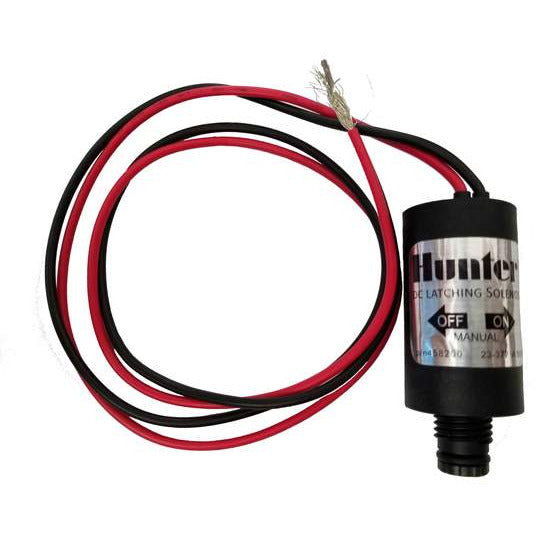 Hunter Industries 458200 DC Latching Solenoid Valve - 12V/24V Electric Solenoid for Irrigation Systems, Water Control & Automation (Ideal for Lawn Sprinklers, Drip Systems & Agricultural Applications)