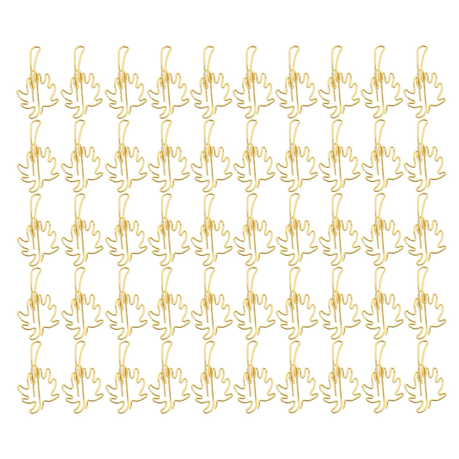 Colorful Golden Coconut Paper Clips for Office File Organization