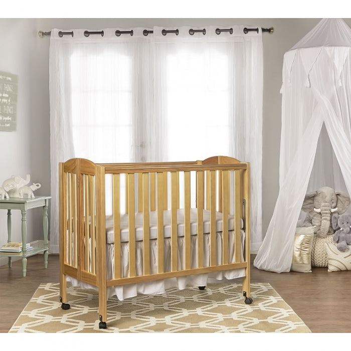 Dream On Me 3-in-1 Folding Portable Baby Crib with Free Mattress - Convertible Bassinet, Playard & Travel Crib for Newborns to Toddlers - Perfect for Home, Nursery & On-the-Go Parents