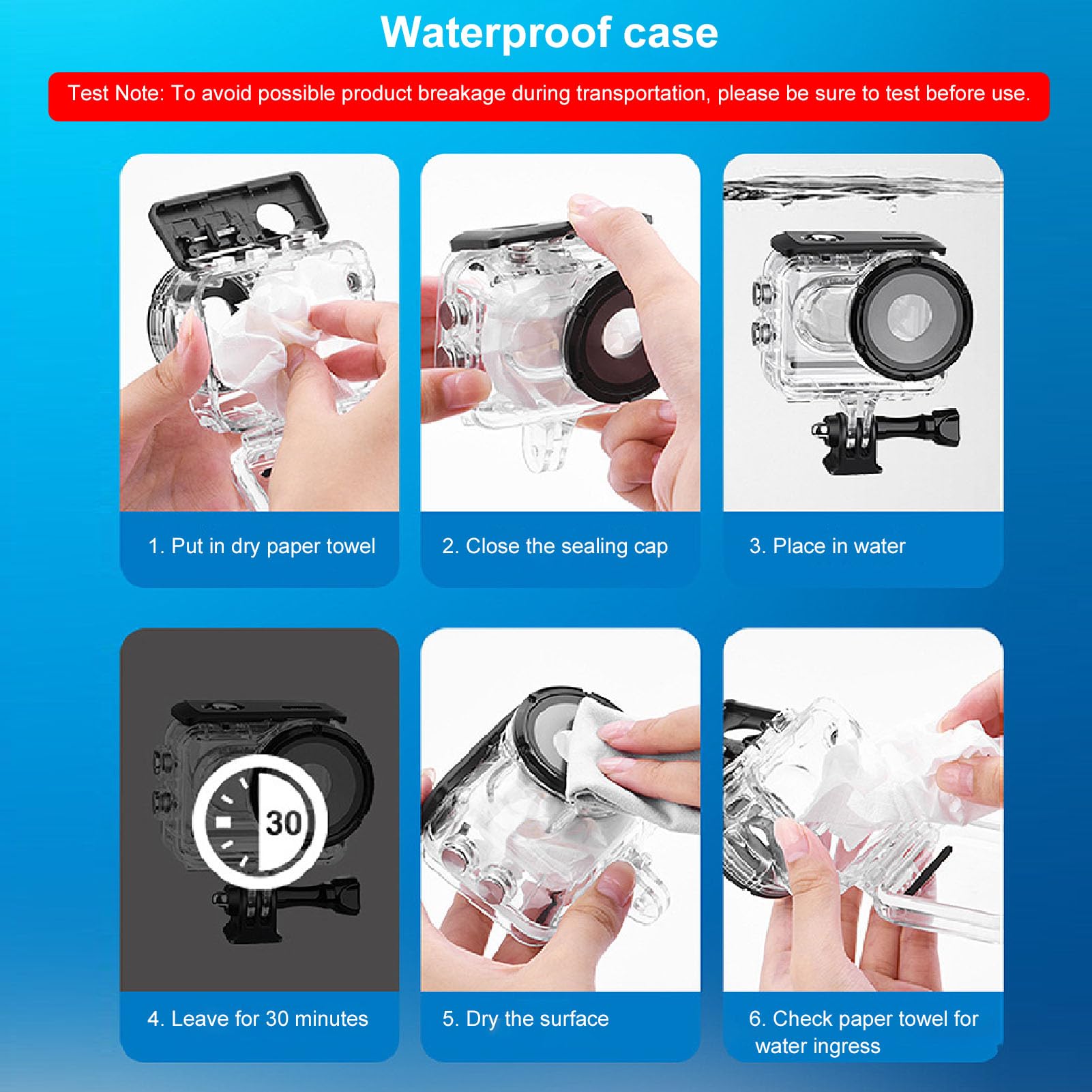 Insta360 GO 3/GO 3S Waterproof Case - 60M Deep Underwater Diving Housing, Pressure Resistant Protective Cover for Action Camera | Perfect for Snorkeling, Surfing & Extreme Sports