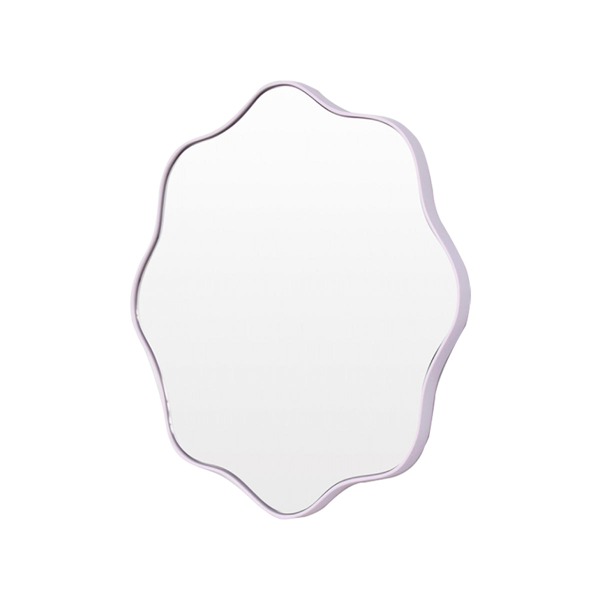 Artemis Round Mirror - 24 Inch Decorative Wall Mirror for Living Room, Bedroom, Bathroom - Elegant Lilac Frame - Perfect for Home Decor & Vanity Areas
