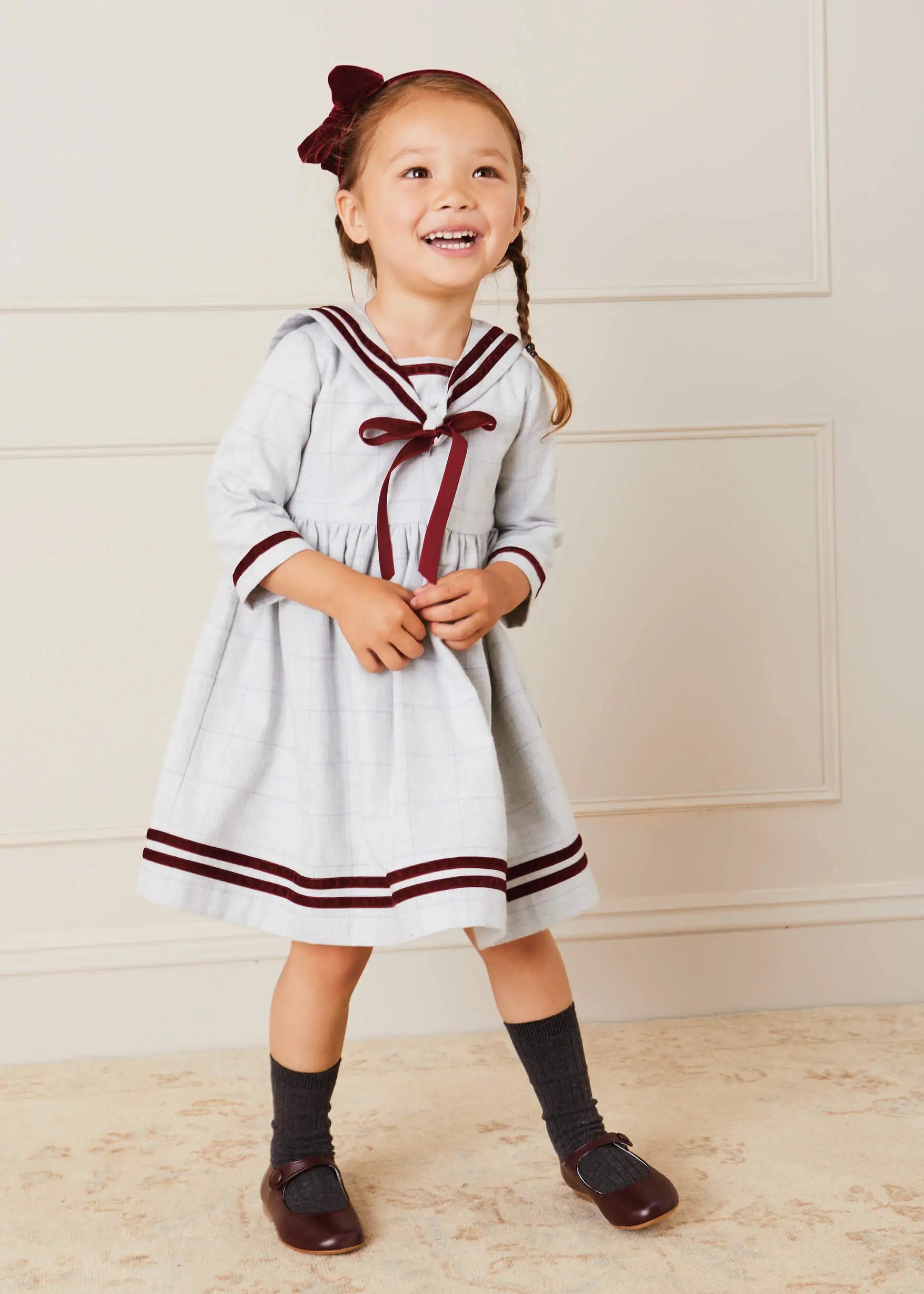 Dark Grey Ribbed Knee High Socks for Kids (3 Months to 8 Years) - Warm & Comfortable Winter Socks for School, Playtime and Outdoor Activities