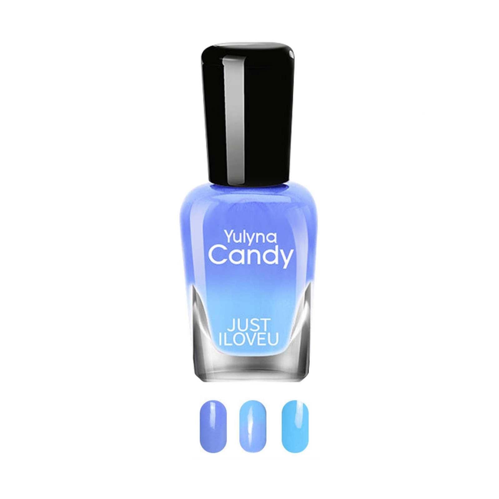 Temperature Changing Gel Nail Polish - Long Lasting UV LED Soak Off Glitter Nail Art Polish (7ml, Clear/Multi Color) for DIY Manicures, Parties & Special Occasions
