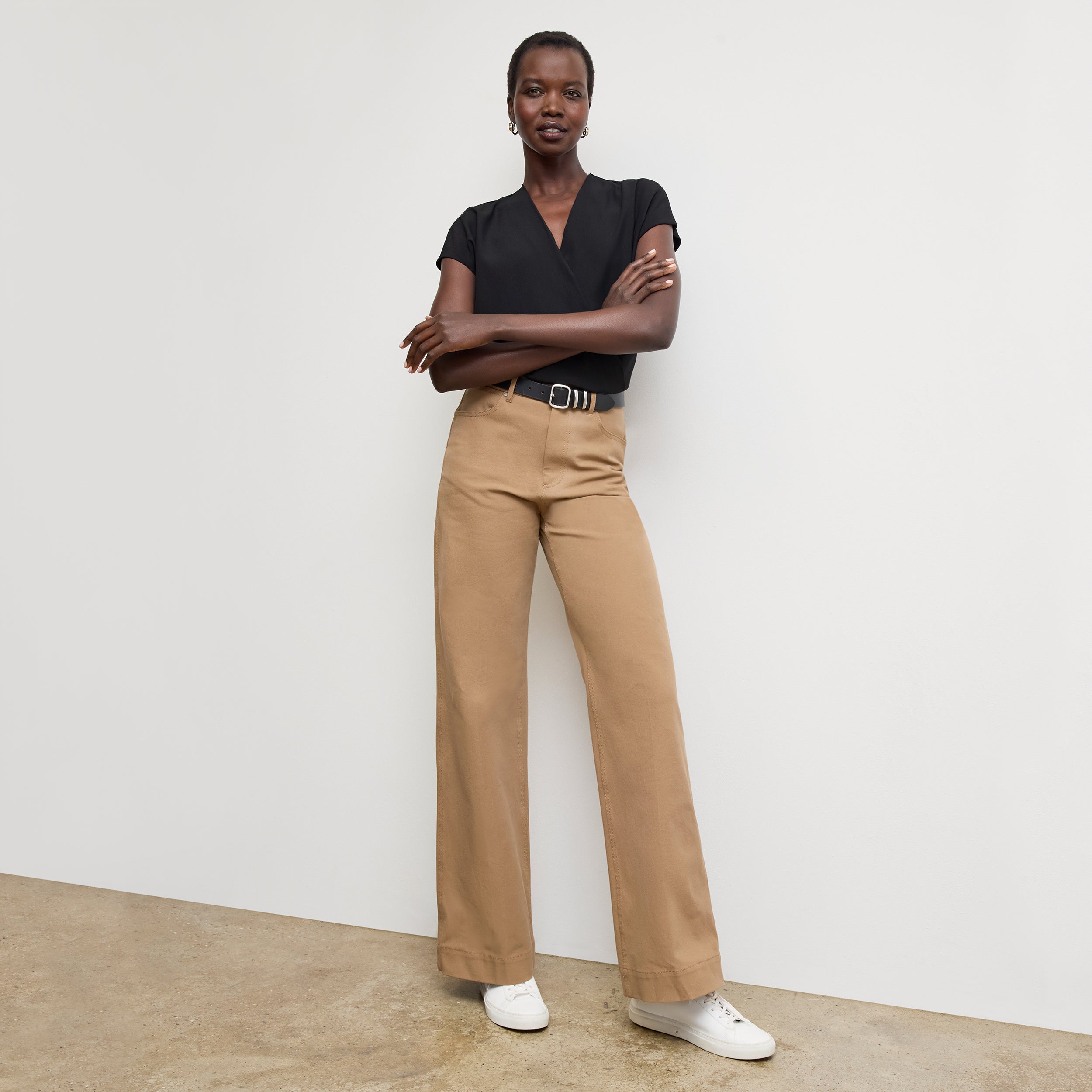 Milo Wide Leg Jeans for Women - Eco-Friendly Stretch Denim Pants with Comfortable Fit - Perfect for Casual Wear, Office, and Travel