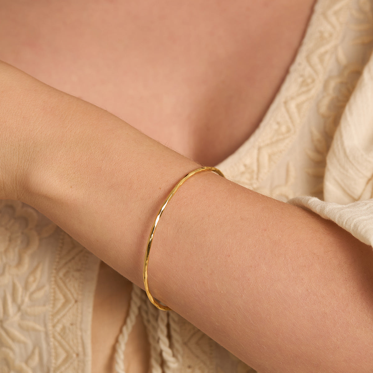 Infinity Gold Plated Bangle Bracelet for Women - Elegant & Dainty Jewelry Gift for Her - Perfect for Parties, Weddings & Everyday Wear